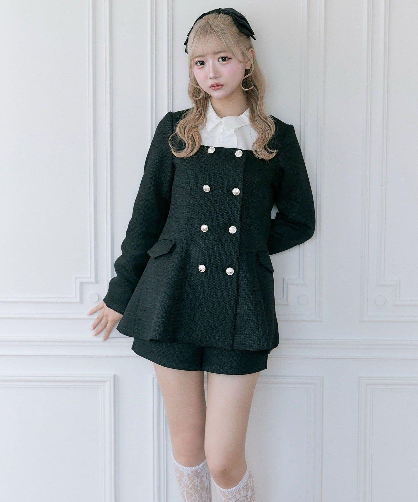 【Belle Charme】經典荷葉邊領夾克