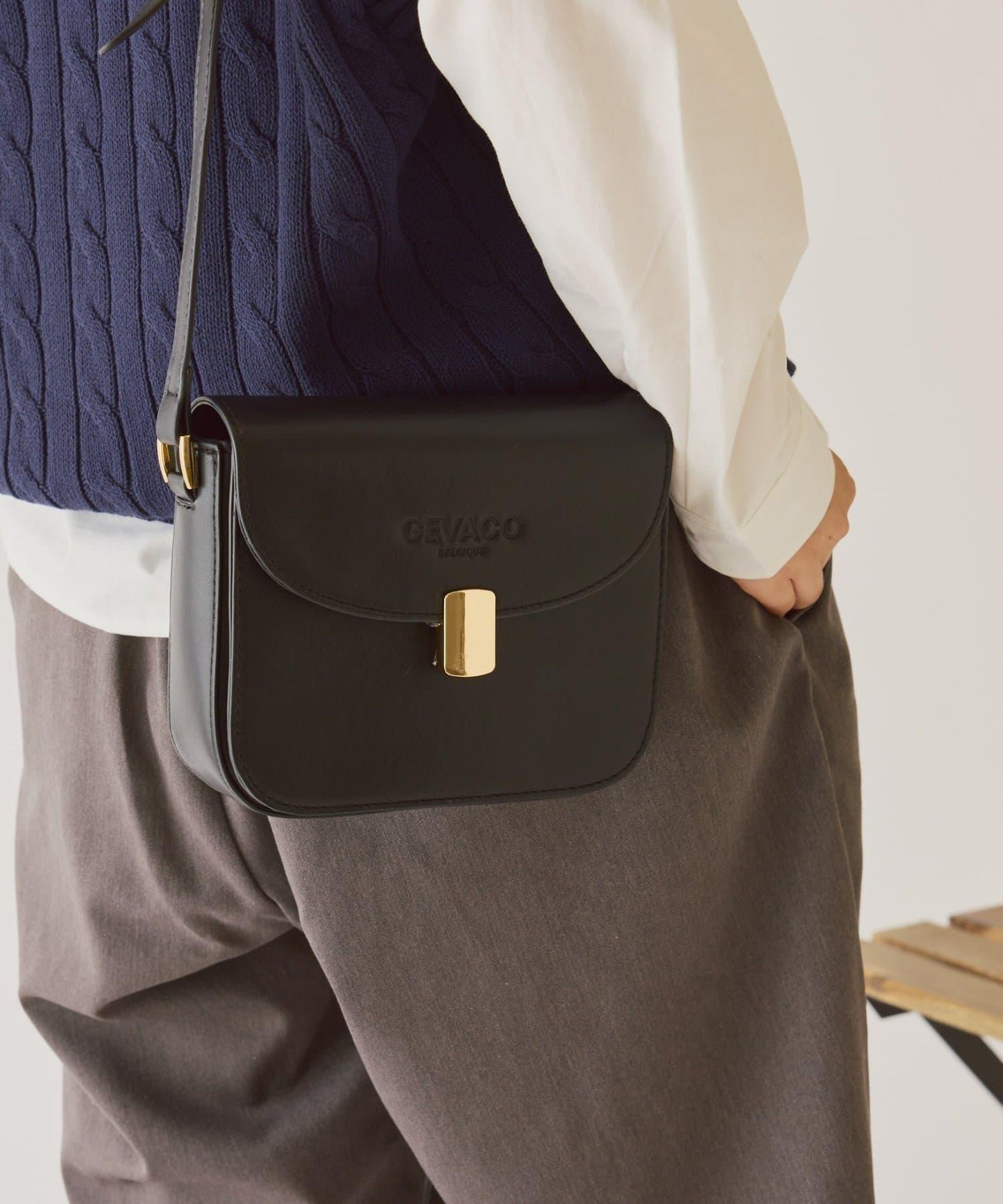 GEVACO皮革單肩包