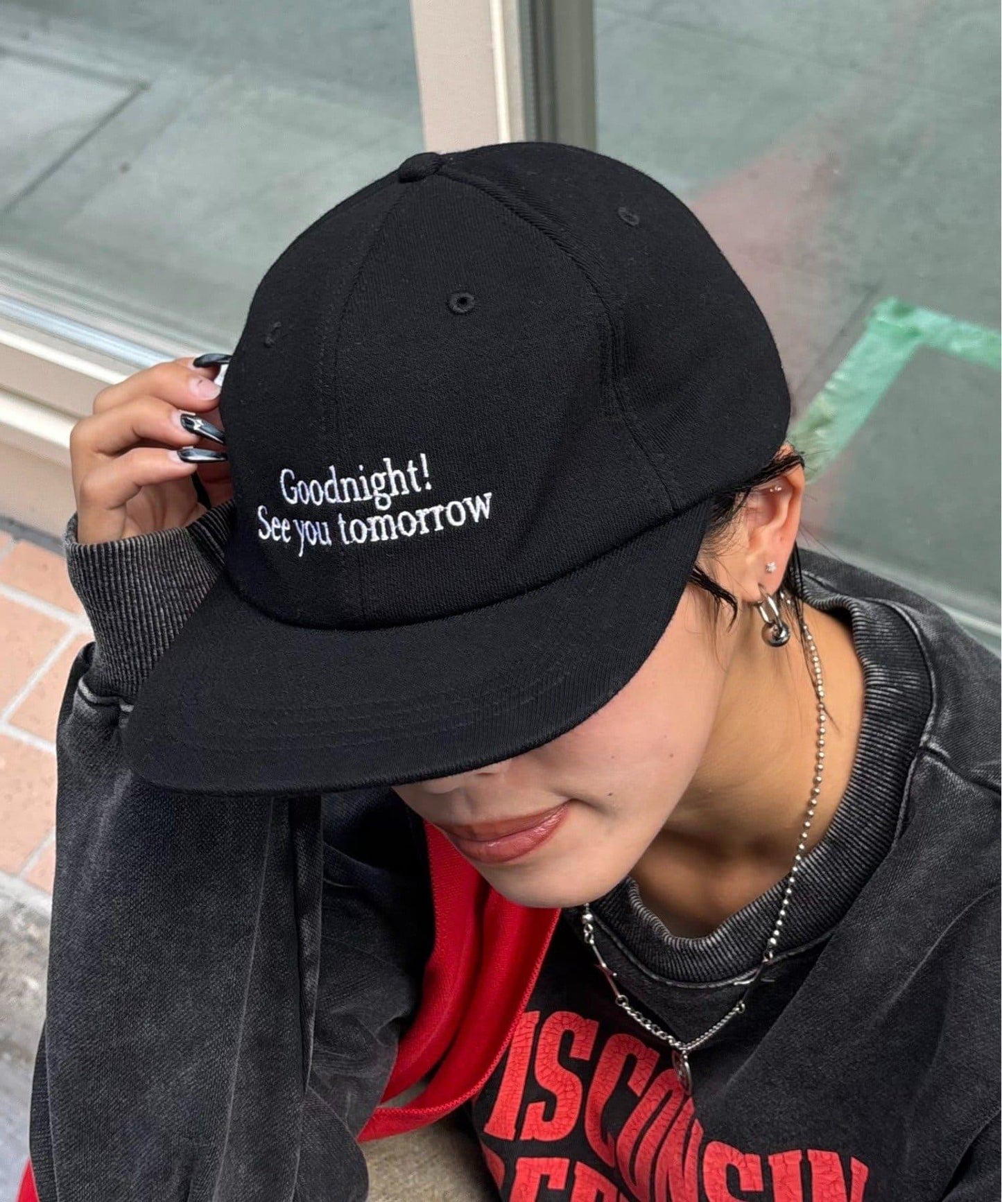 【UNISEX】衛衣風格標誌棒球帽
