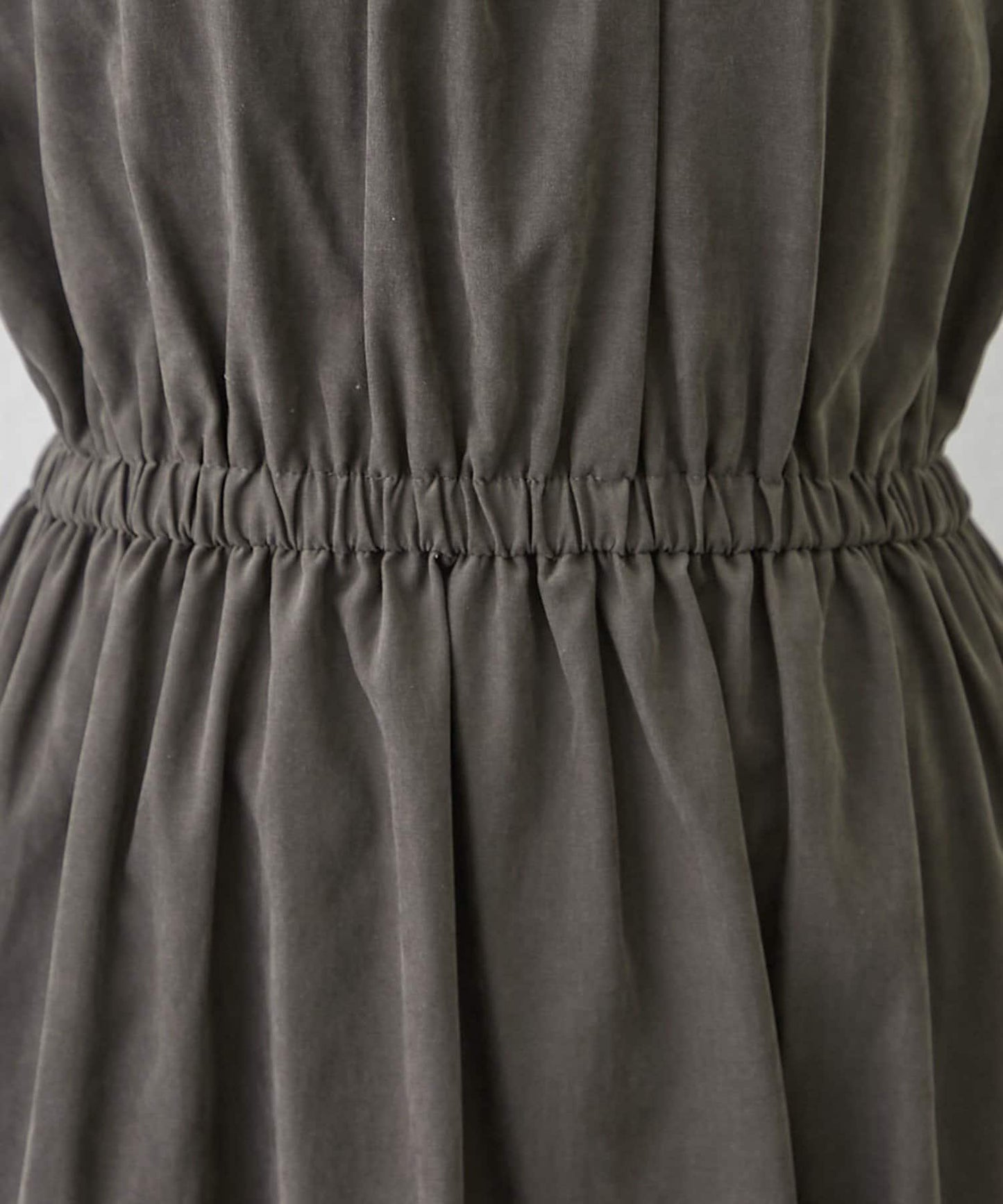 肩部紐扣法式連衣裙