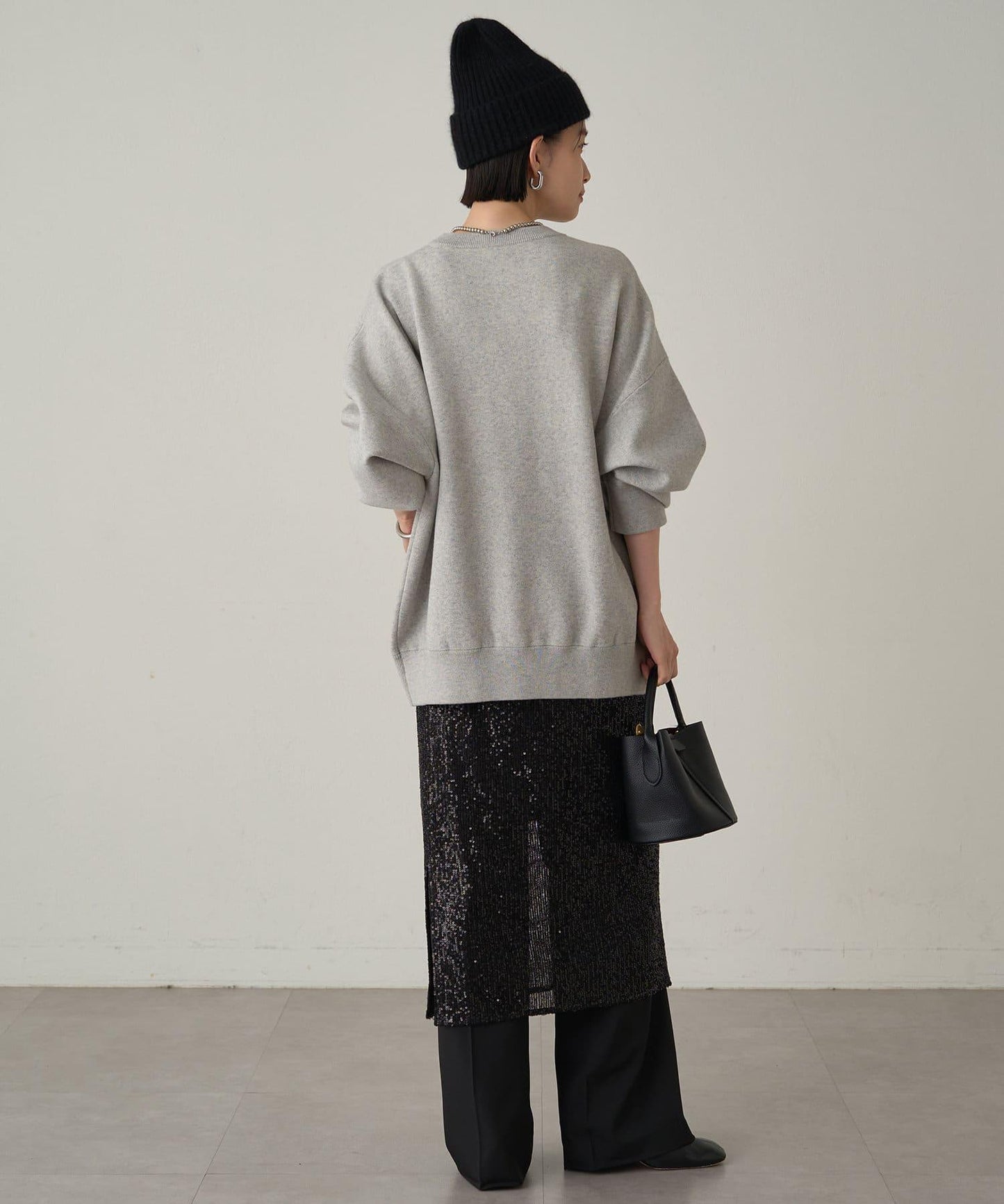 【Loungedress】亮片開叉半身裙