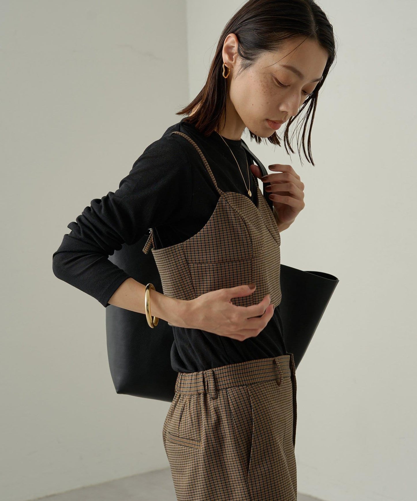 【Loungedress】人字紋吊帶背心