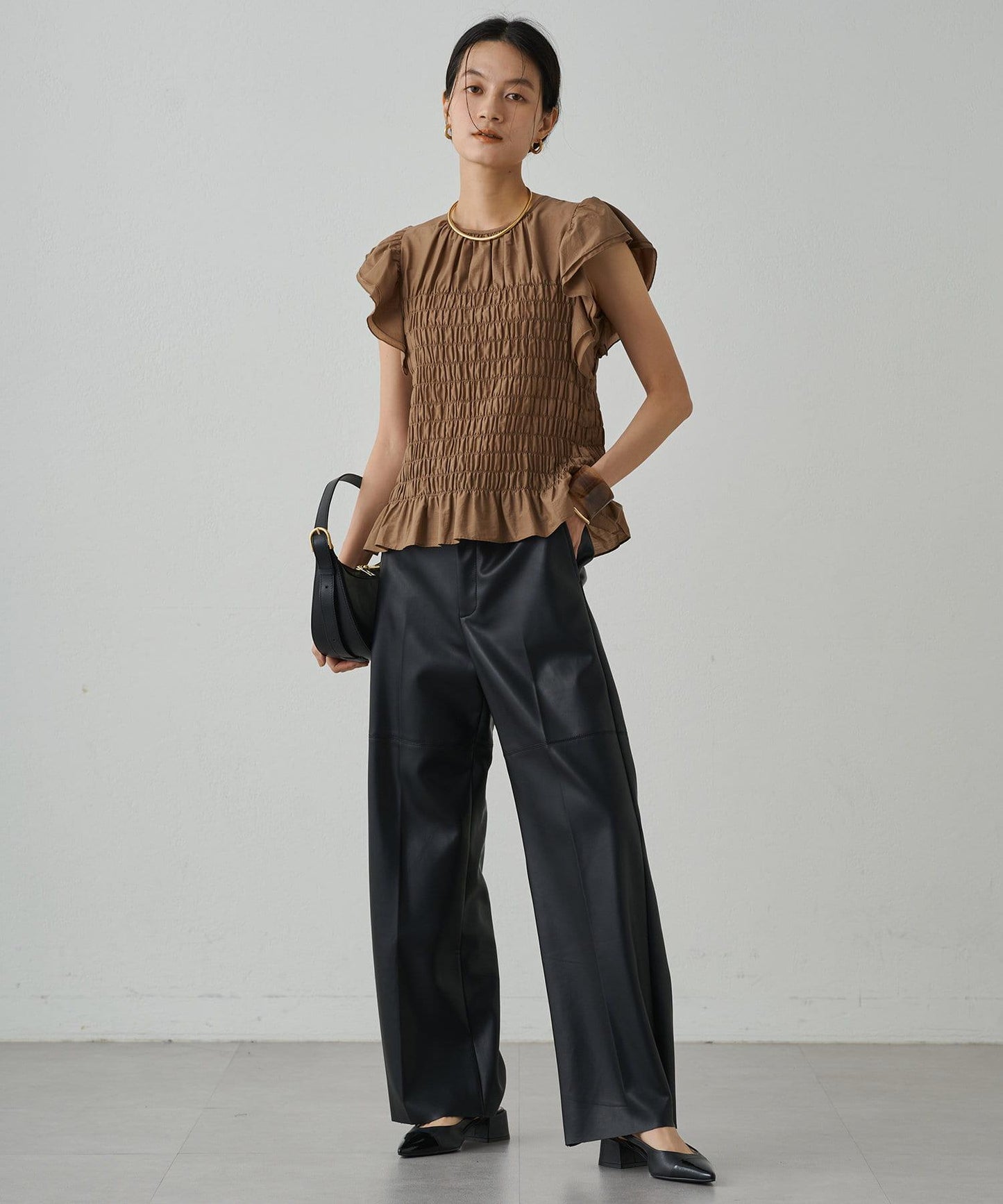 【Loungedress】仿皮長褲