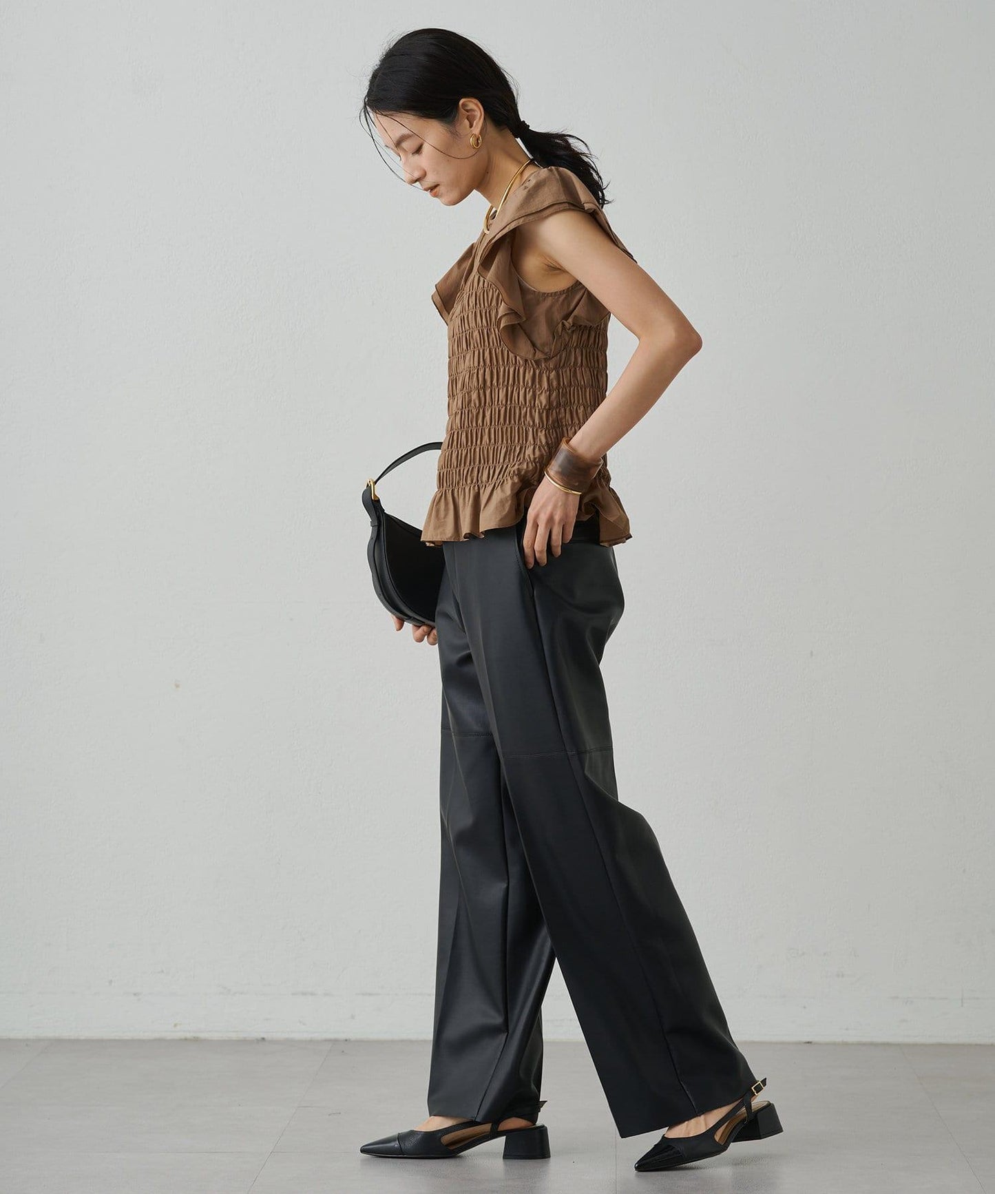 【Loungedress】仿皮長褲