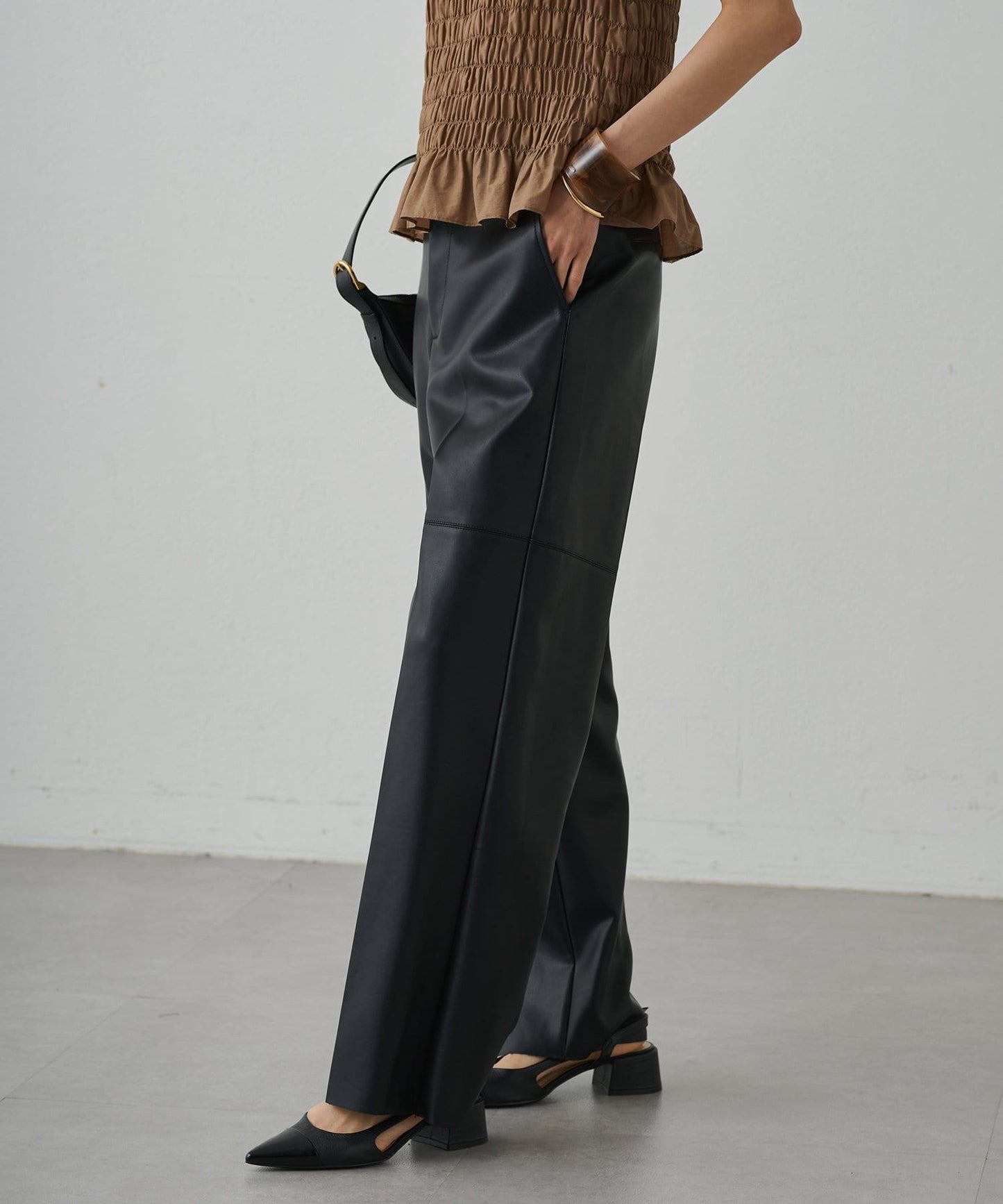 【Loungedress】仿皮長褲