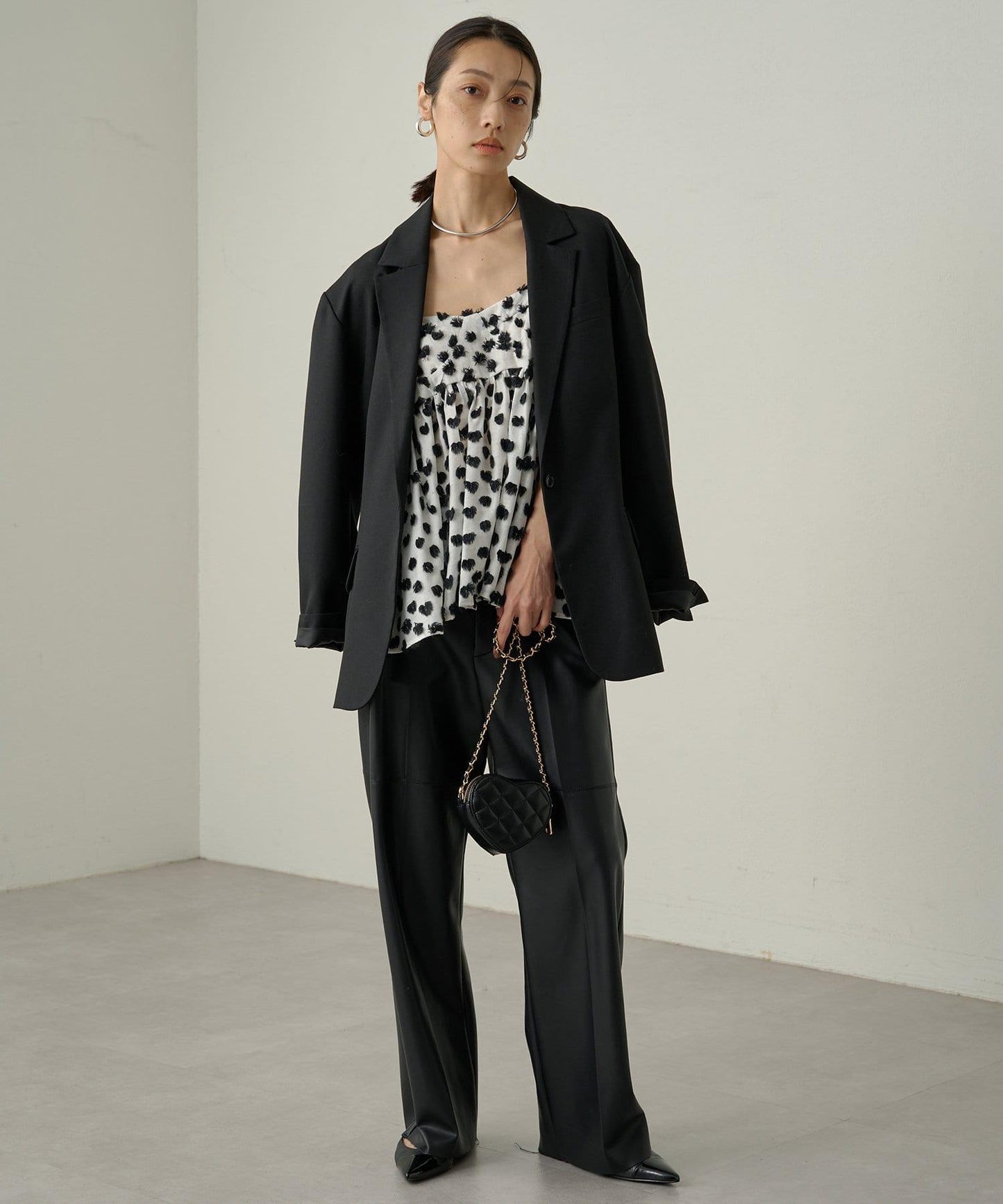 【Loungedress】仿皮長褲