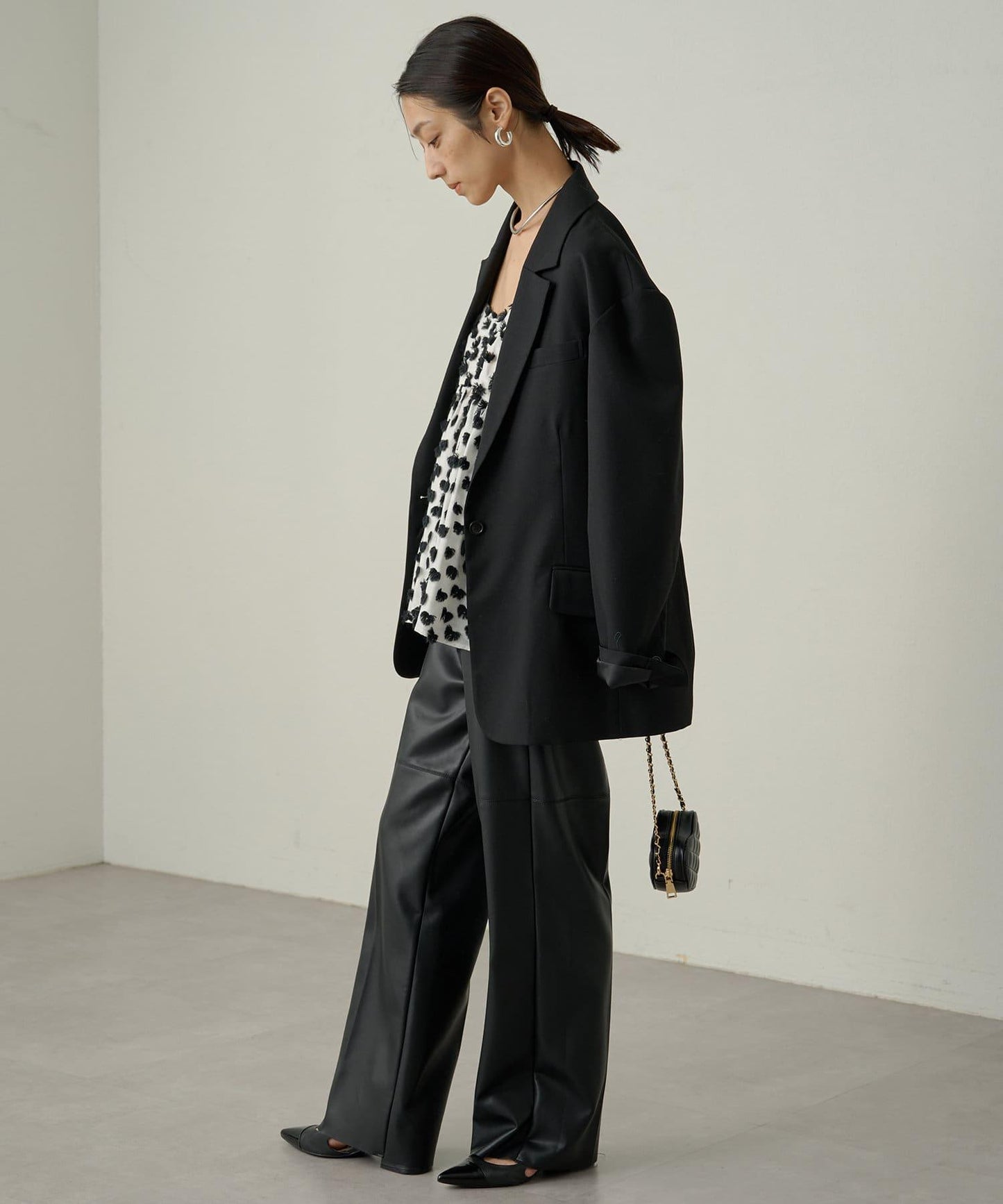 【Loungedress】仿皮長褲