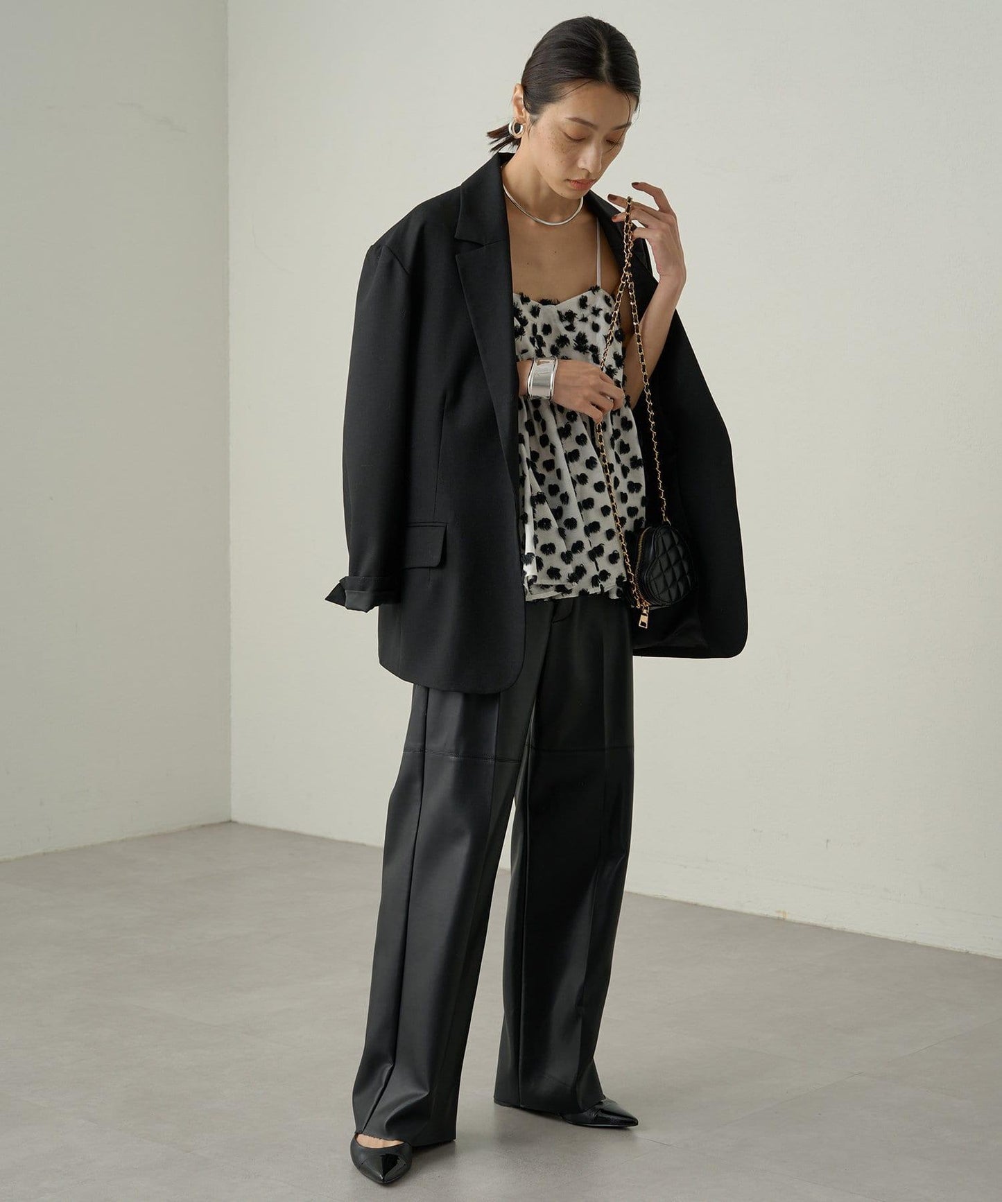 【Loungedress】仿皮長褲