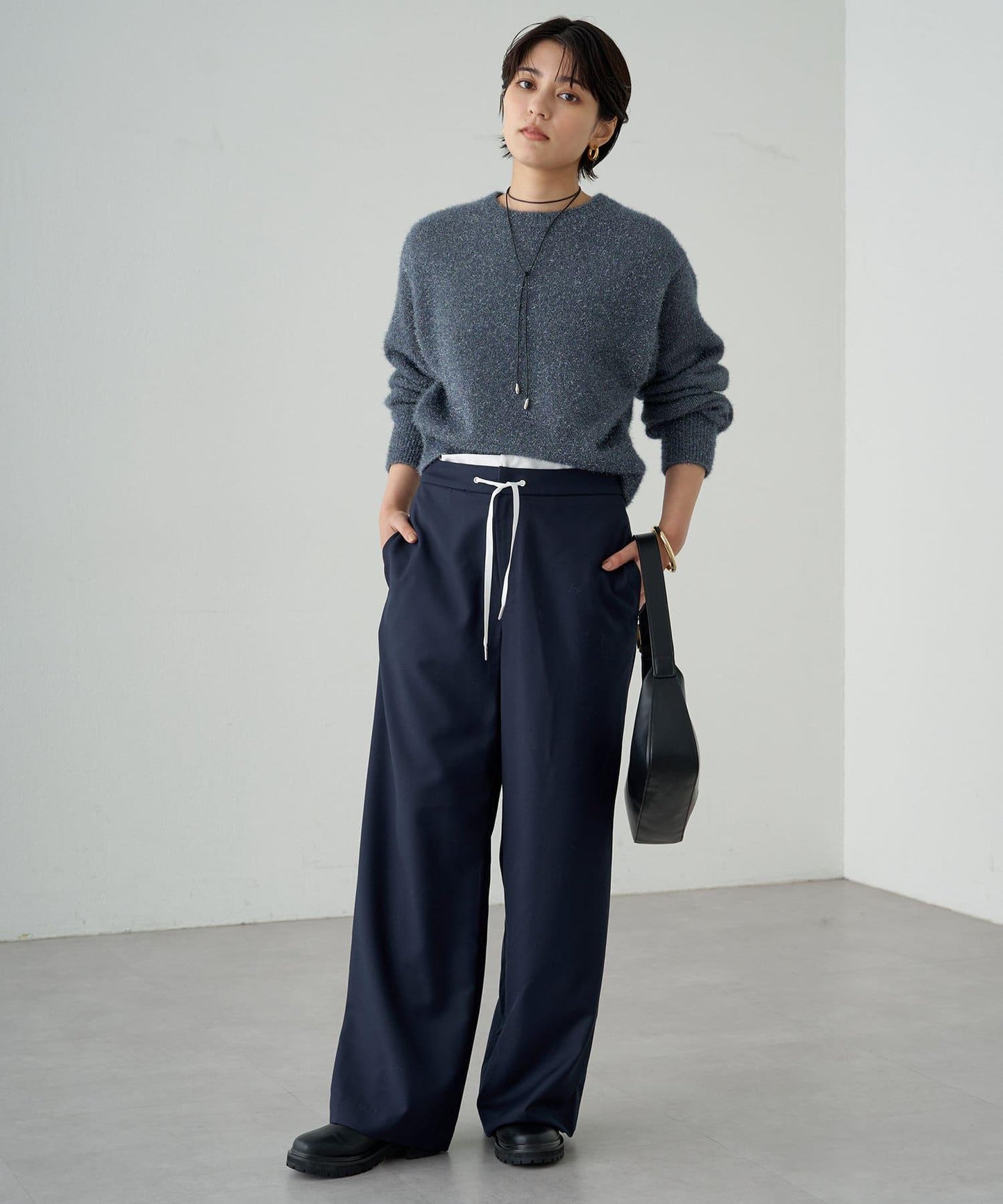 【Loungedress】雙腰帶長褲