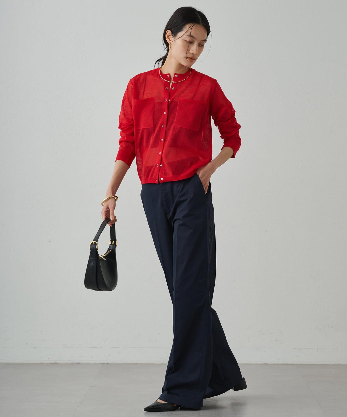 【Loungedress】無褶卡其褲