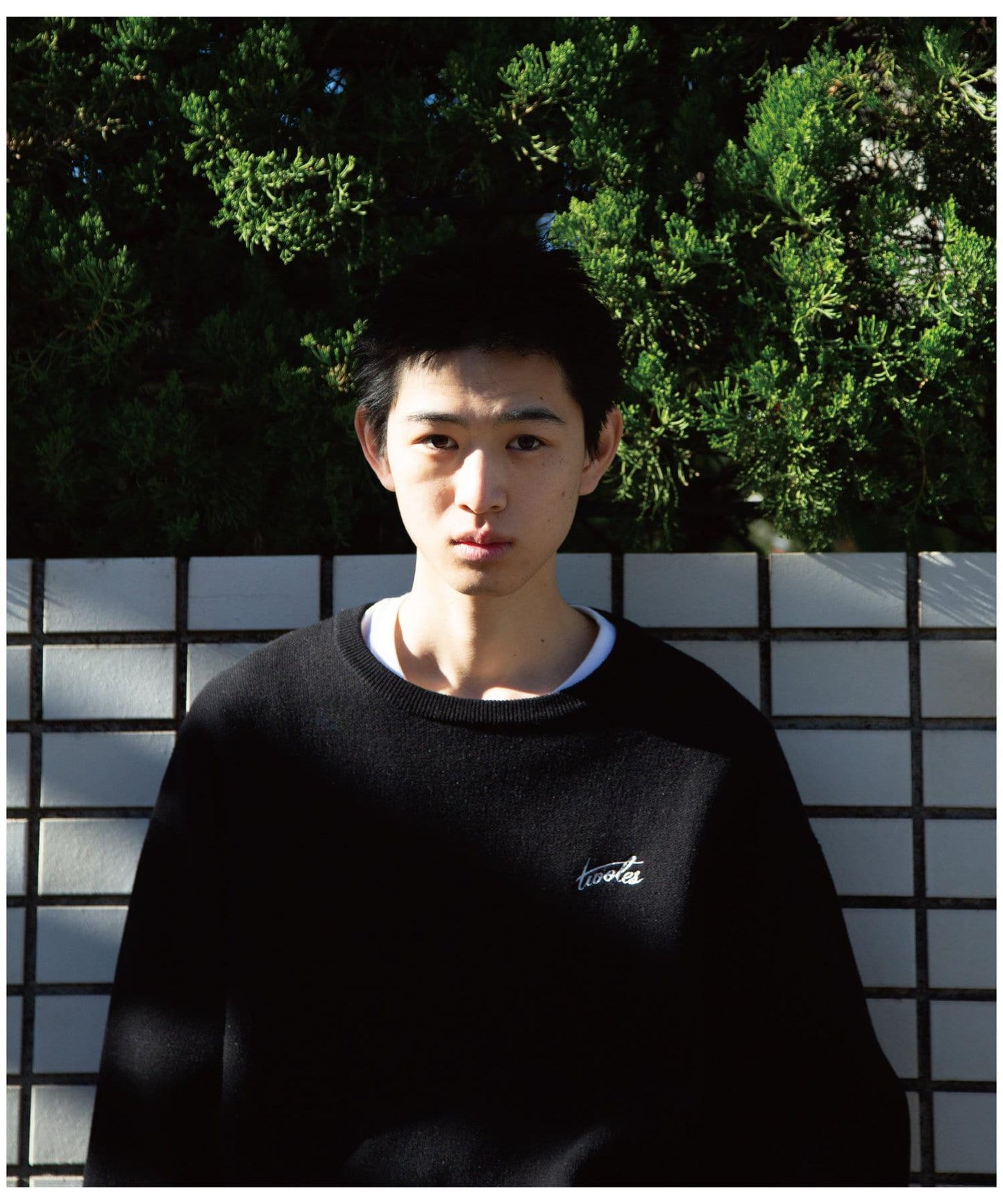 【twoles】提花標誌針織衫