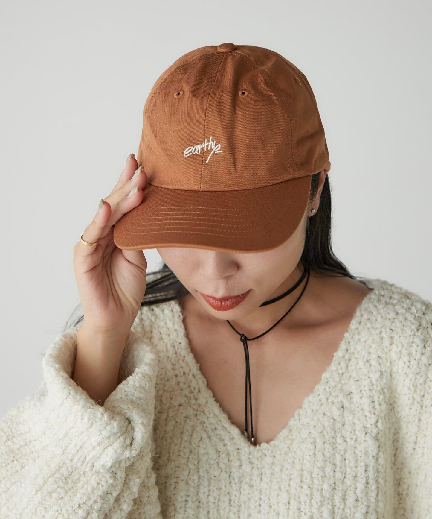 【earthy_】earthy 刺繡標誌棒球帽