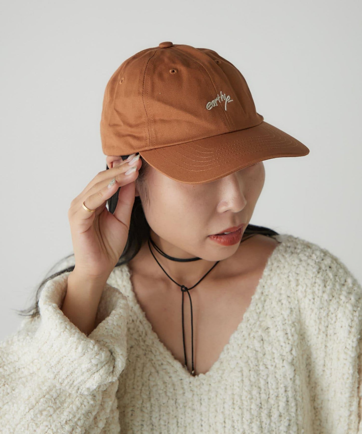 【earthy_】earthy 刺繡標誌棒球帽