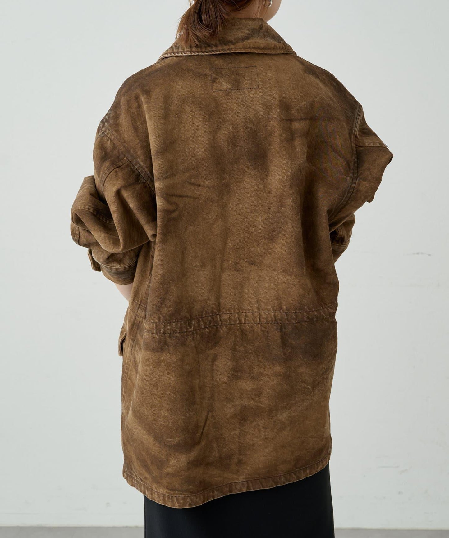 【Loungedress】【ainode】hinase仿皮夾克