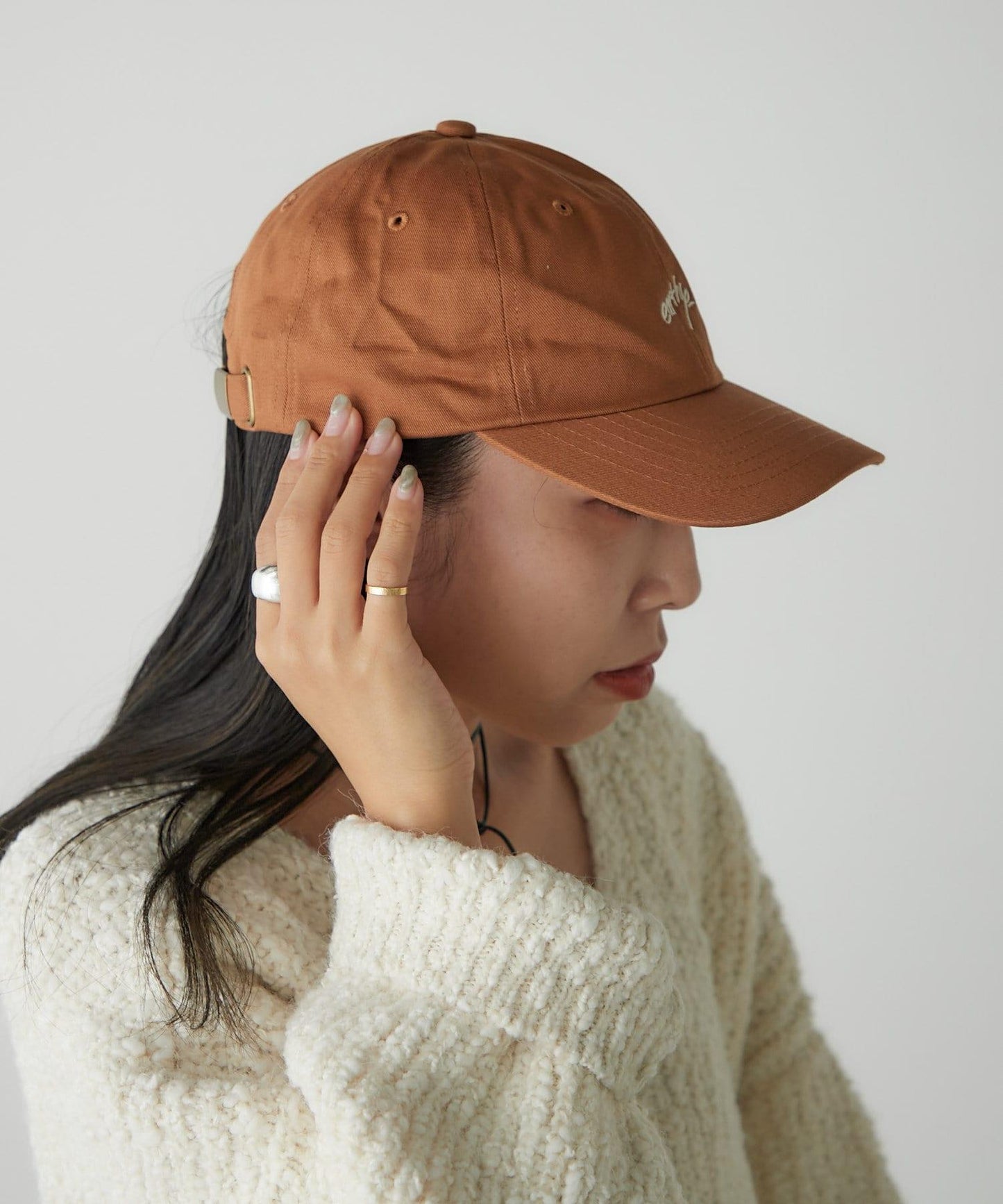 【earthy_】earthy 刺繡標誌棒球帽