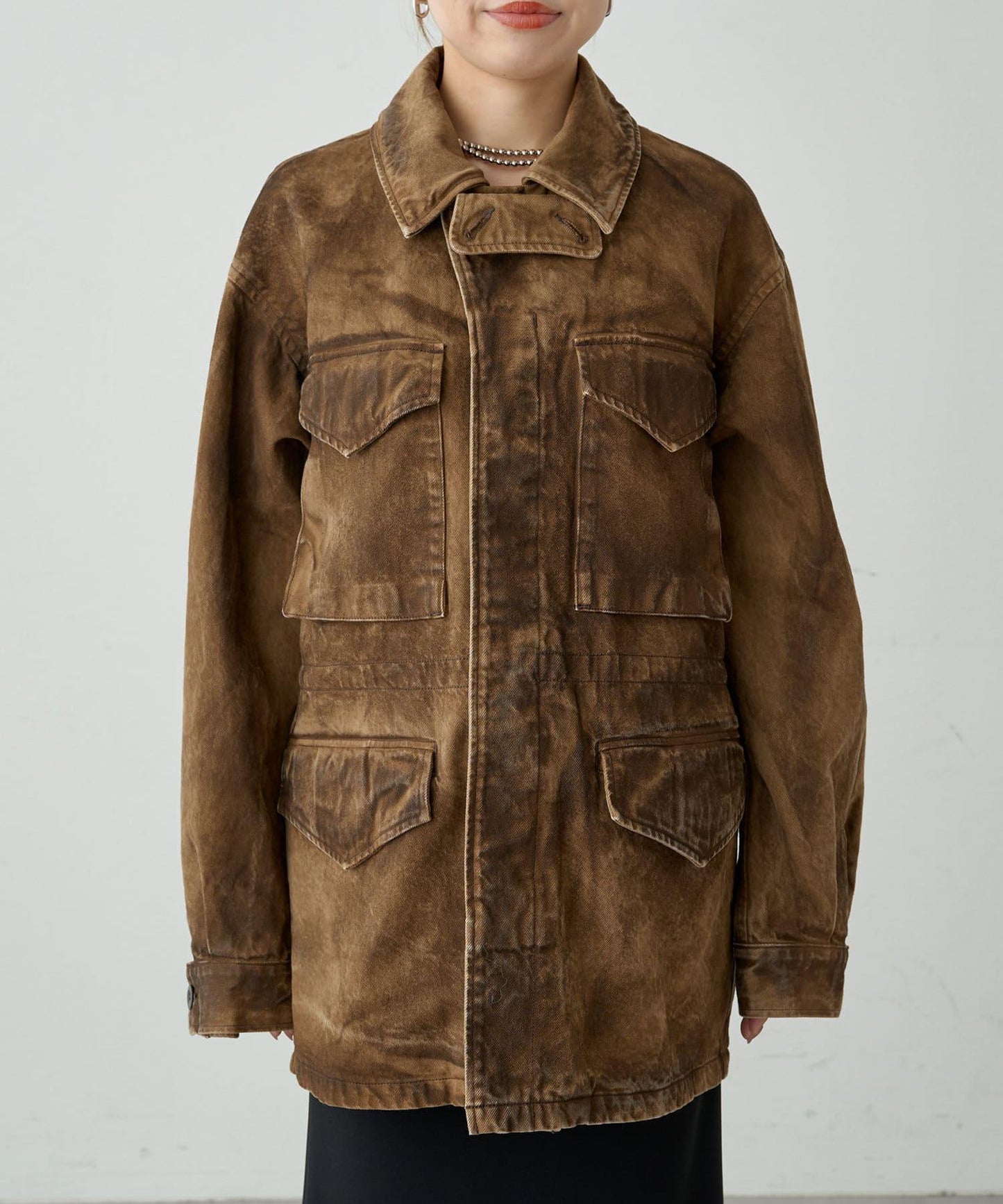 【Loungedress】【ainode】hinase仿皮夾克