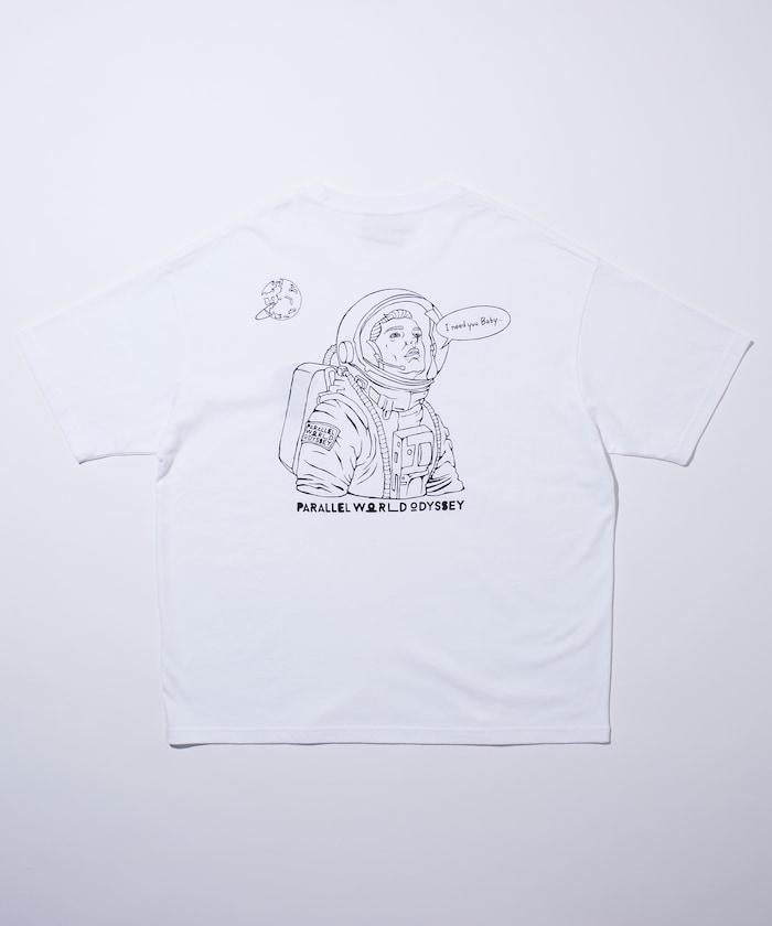 PARALLEL WORLD ODYSSEY ASTROMAN印花T恤