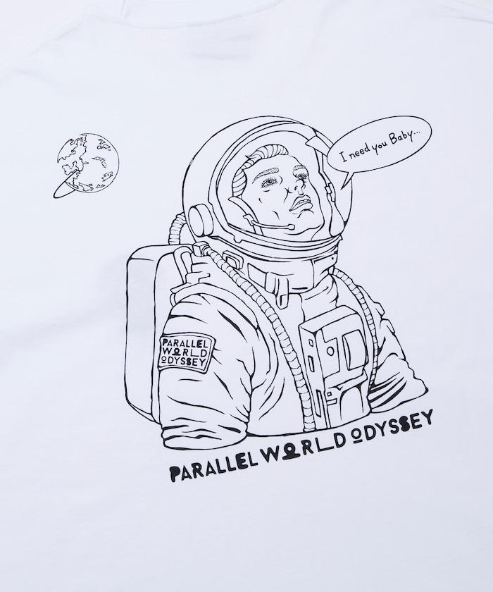 PARALLEL WORLD ODYSSEY ASTROMAN印花T恤