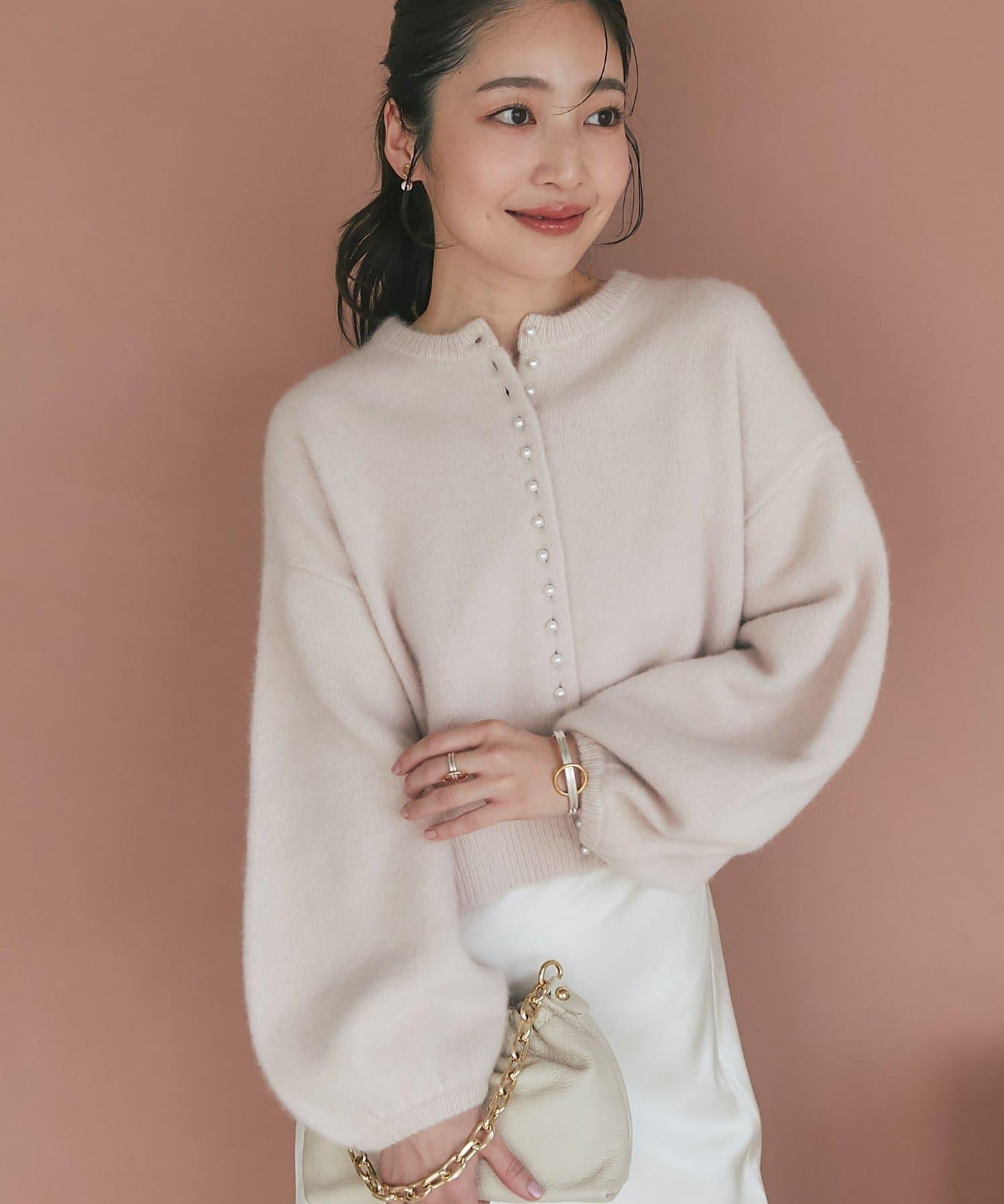 【名品升級】毛絨羊毛前後兩穿開衫