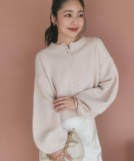 【名品升級】毛絨羊毛前後兩穿開衫