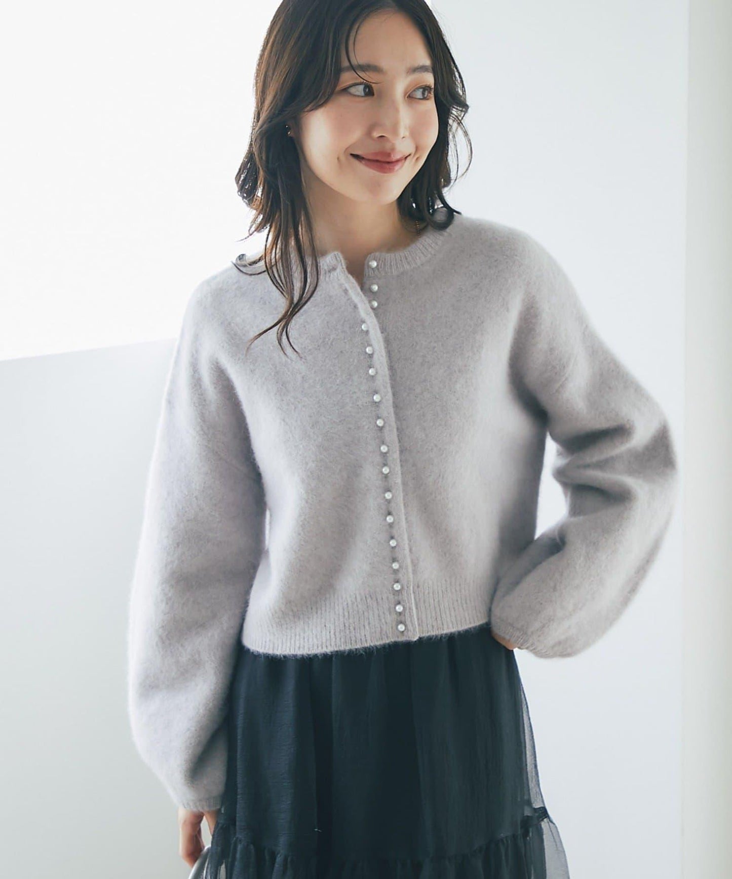 【名品升級】毛絨羊毛前後兩穿開衫