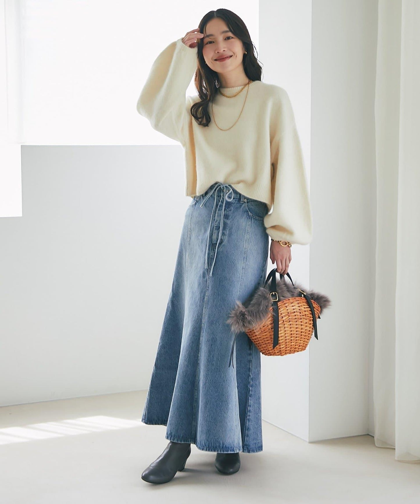 【名品升級】毛絨羊毛前後兩穿開衫