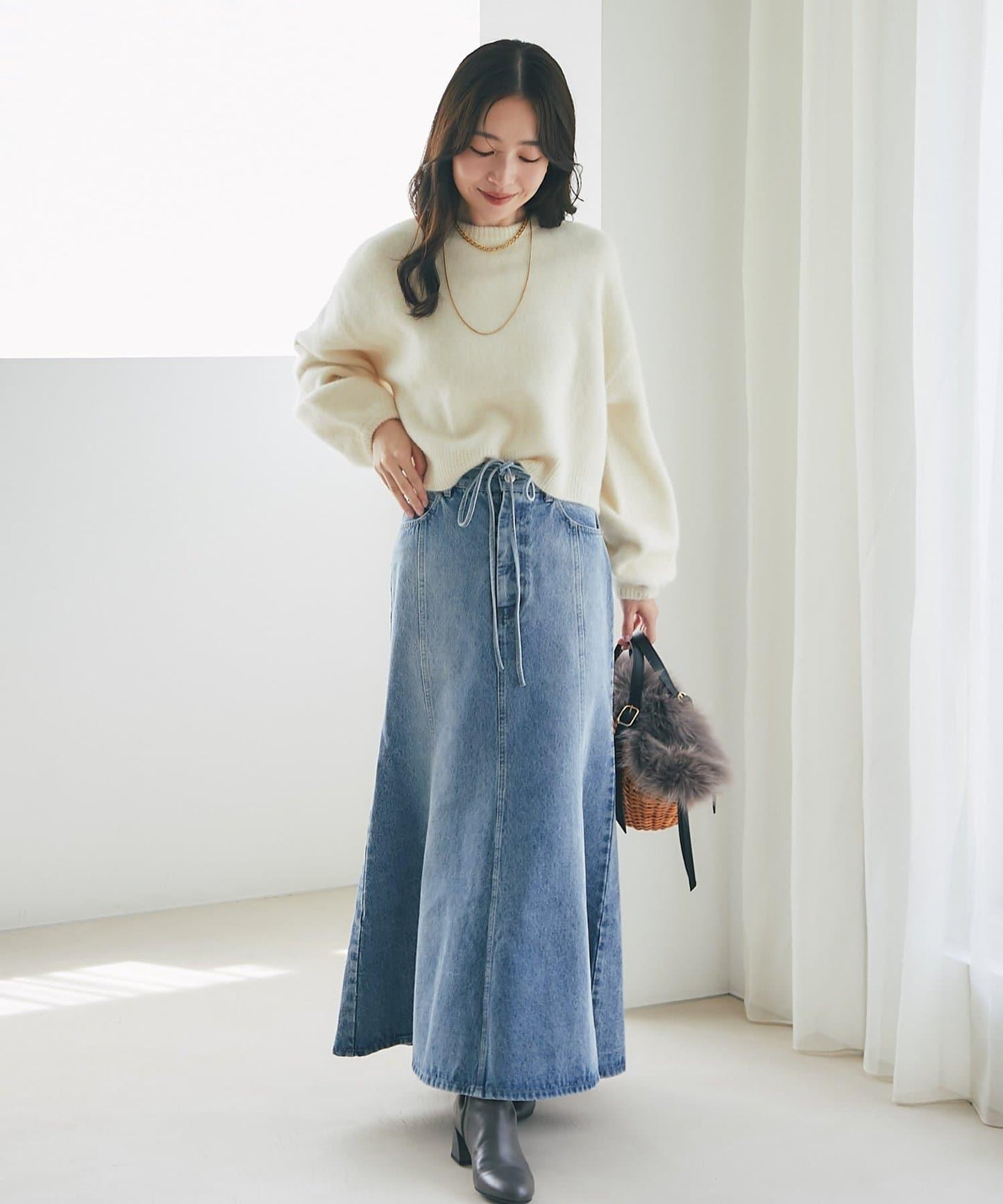 【名品升級】毛絨羊毛前後兩穿開衫