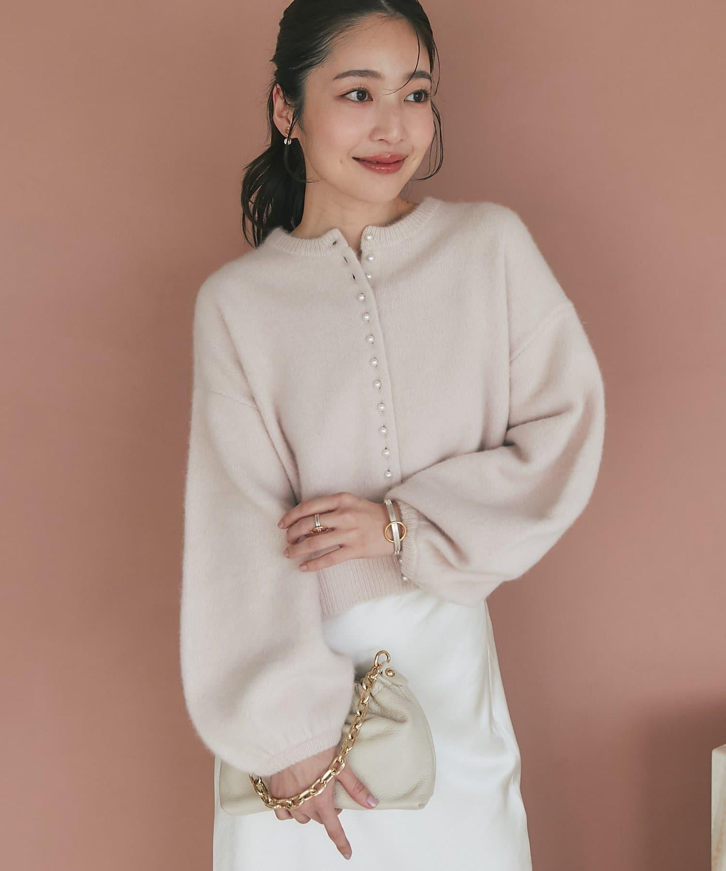 【名品升級】毛絨羊毛前後兩穿開衫