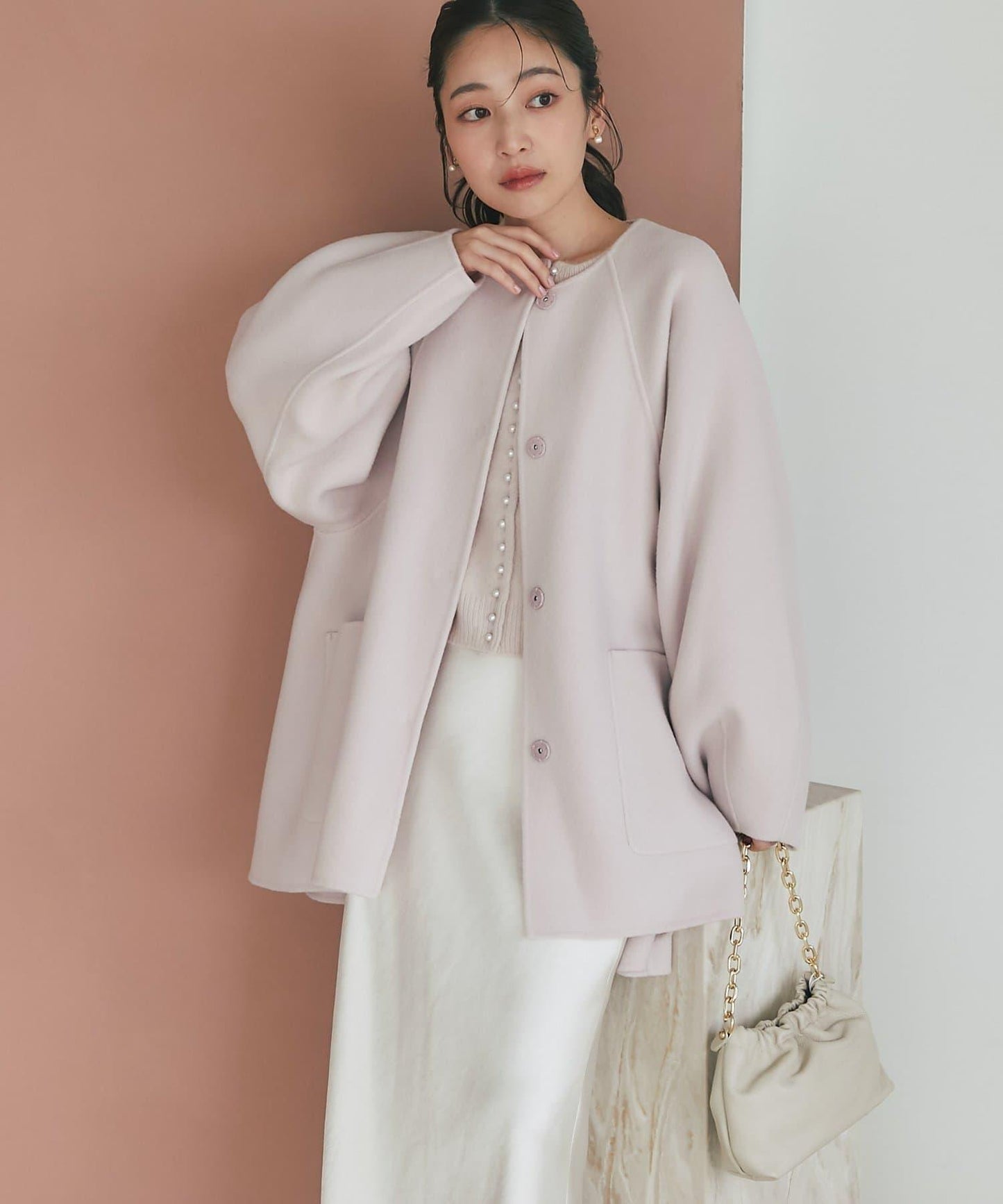 【名品升級】毛絨羊毛前後兩穿開衫