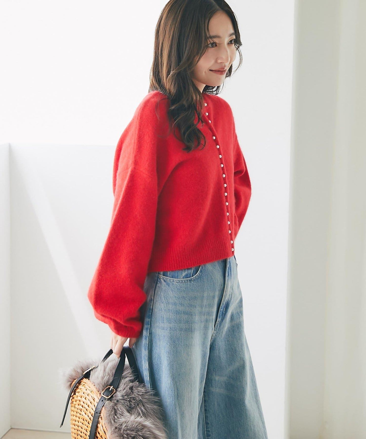 【名品升級】毛絨羊毛前後兩穿開衫