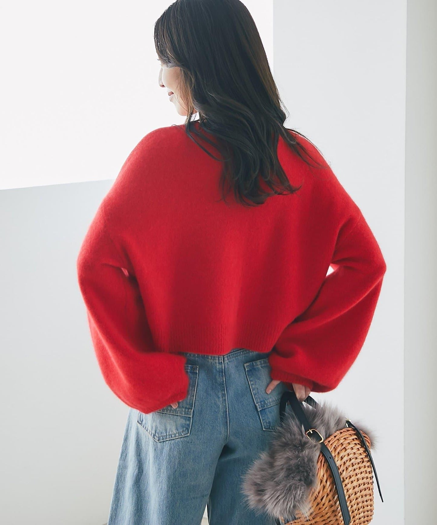 【名品升級】毛絨羊毛前後兩穿開衫