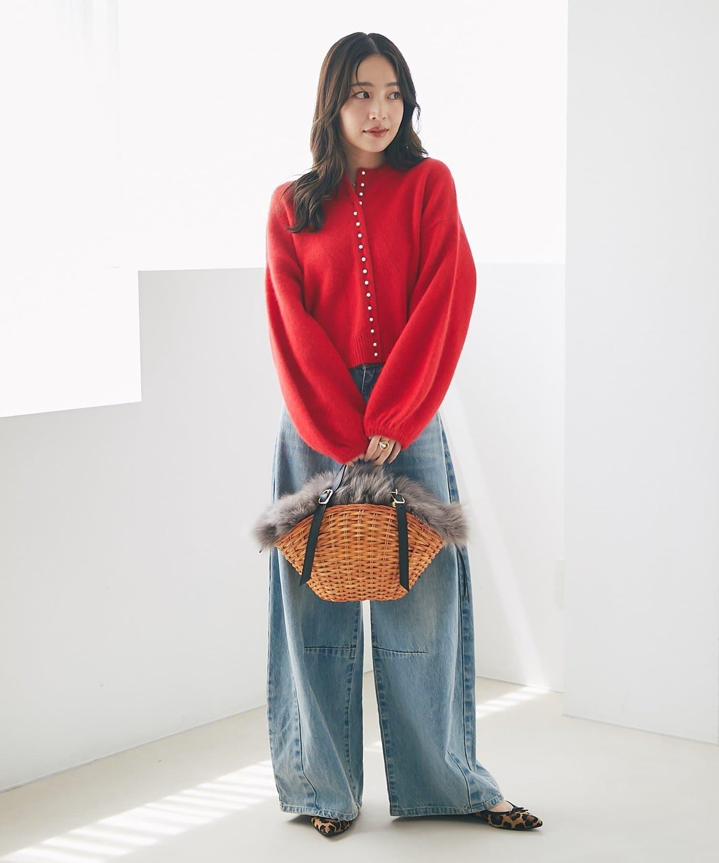 【名品升級】毛絨羊毛前後兩穿開衫