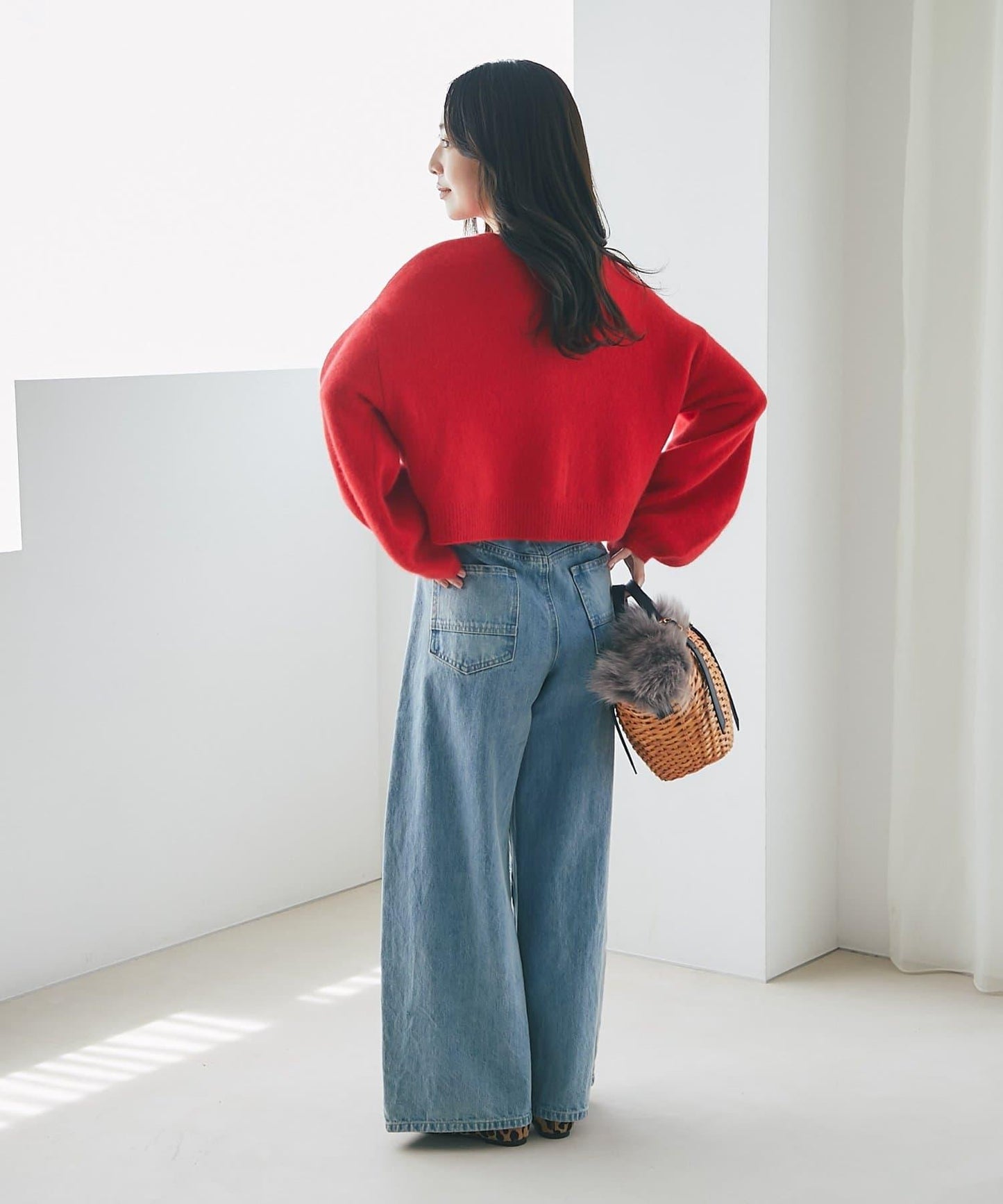 【名品升級】毛絨羊毛前後兩穿開衫