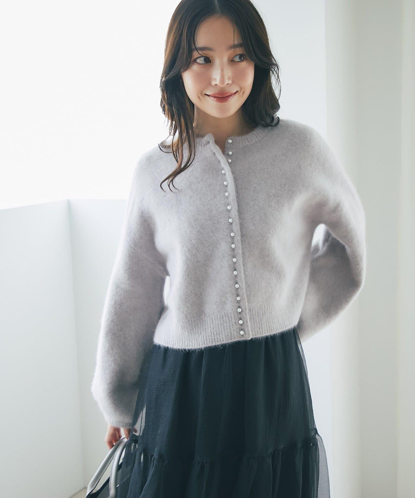 【名品升級】毛絨羊毛前後兩穿開衫