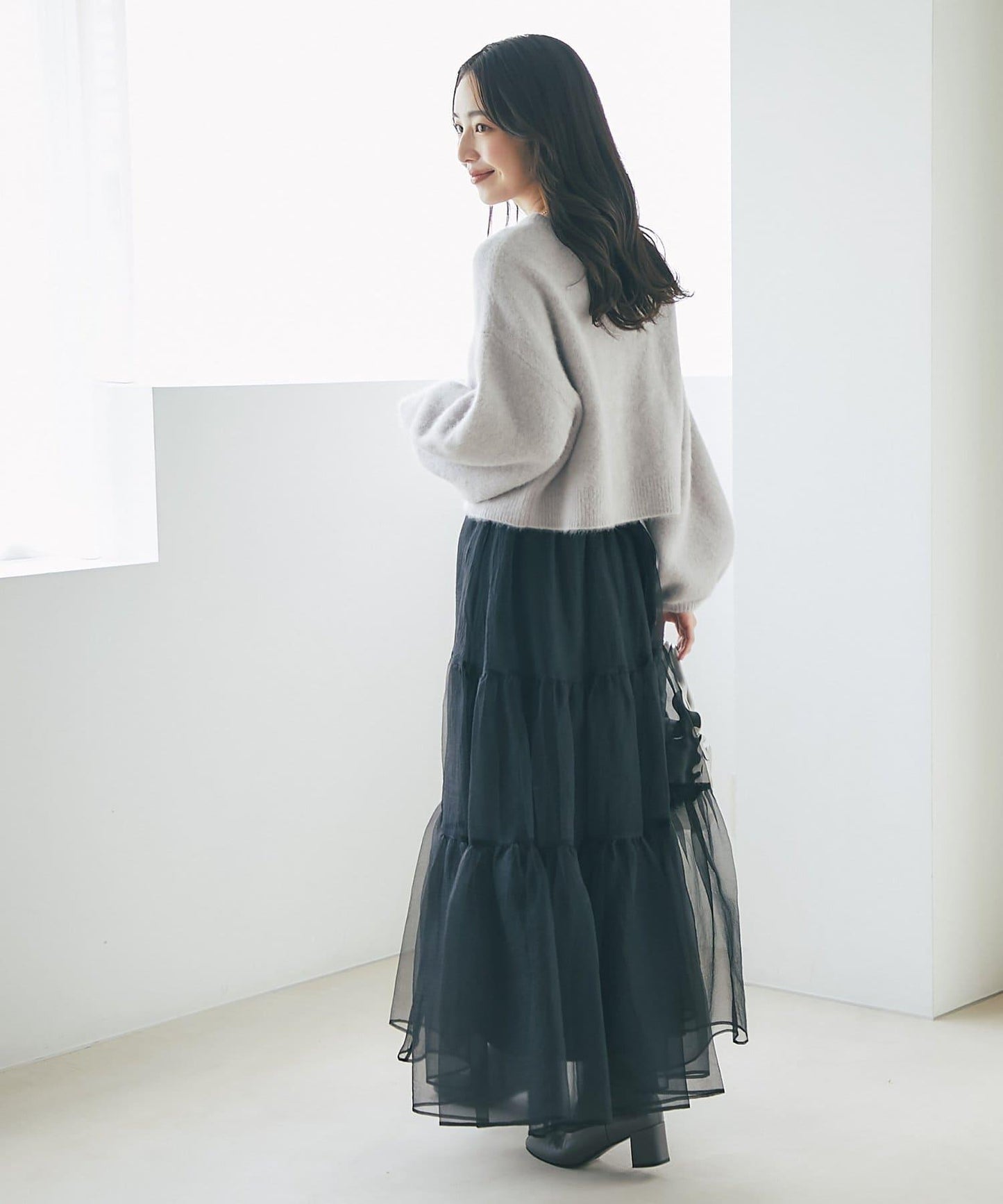 【名品升級】毛絨羊毛前後兩穿開衫