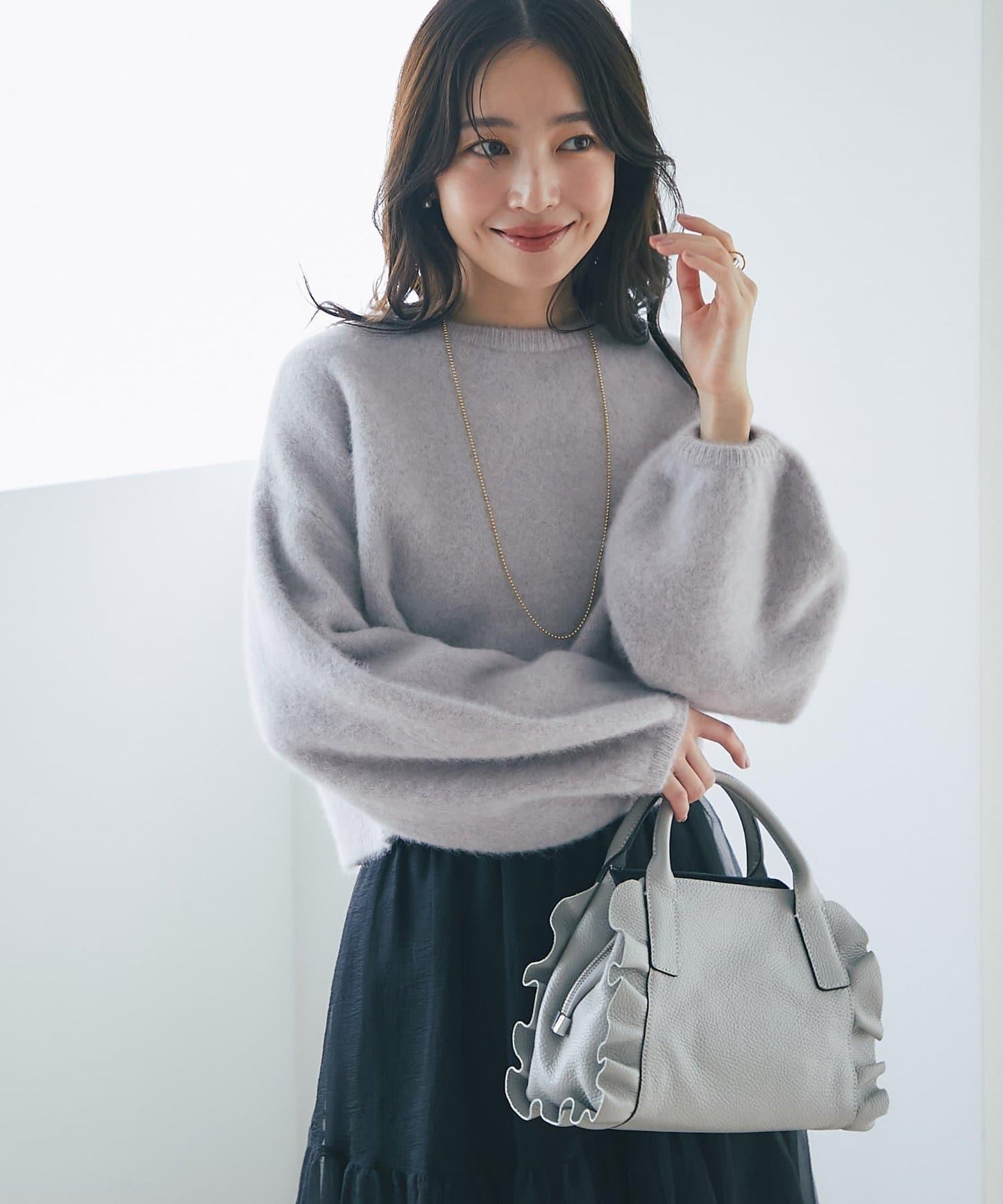 【名品升級】毛絨羊毛前後兩穿開衫