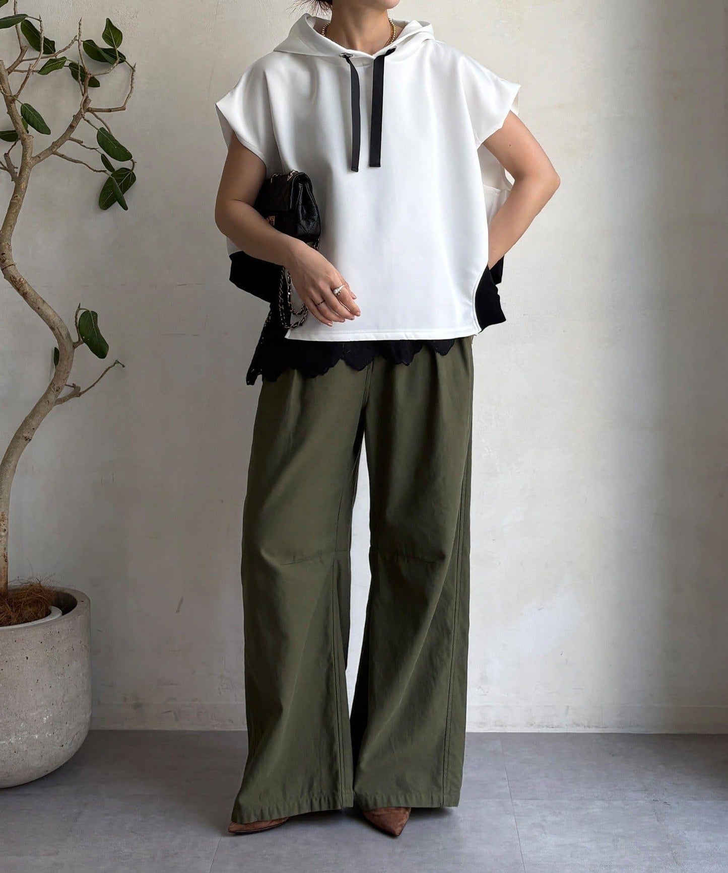 針織連帽套頭衫