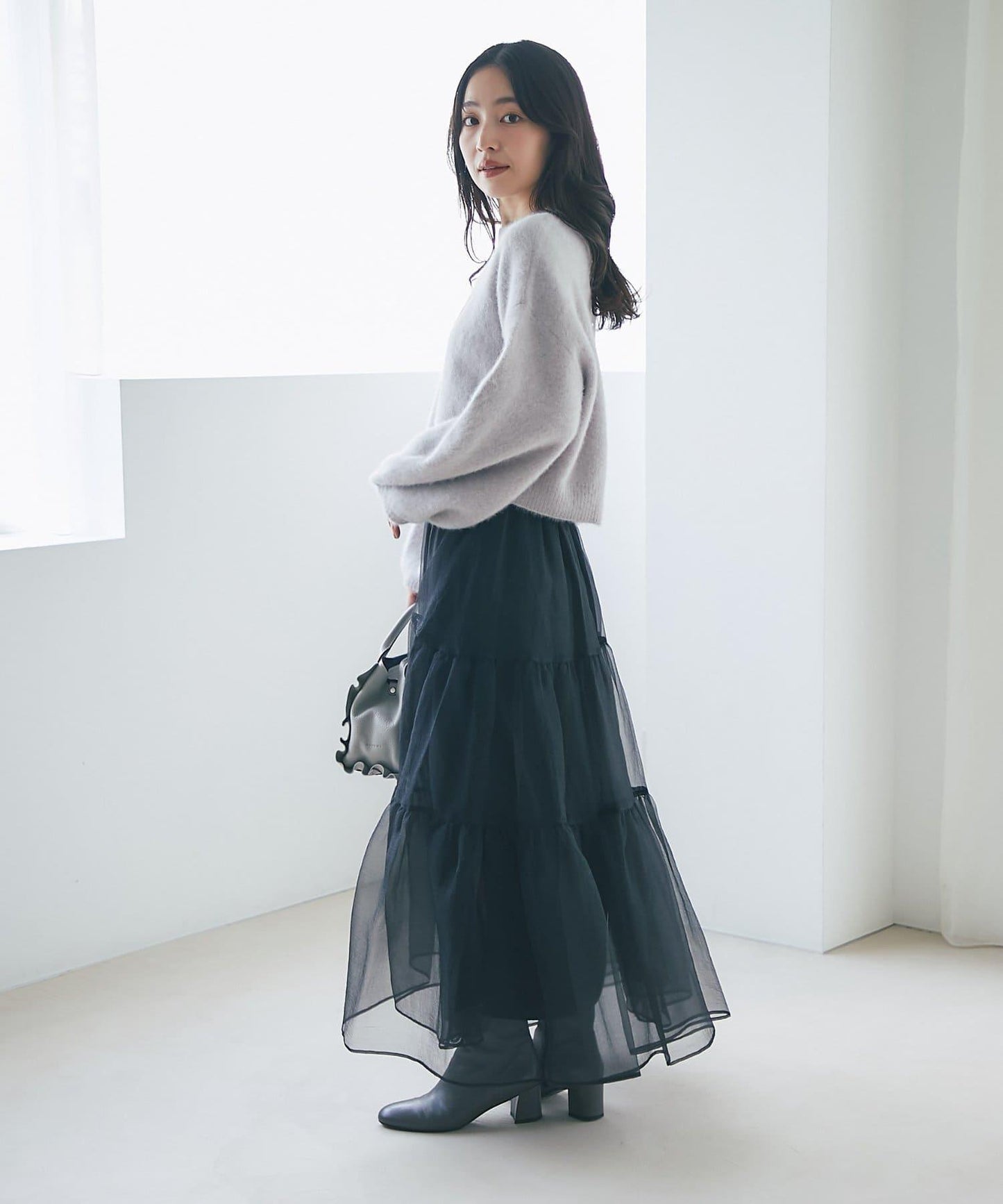 【名品升級】毛絨羊毛前後兩穿開衫