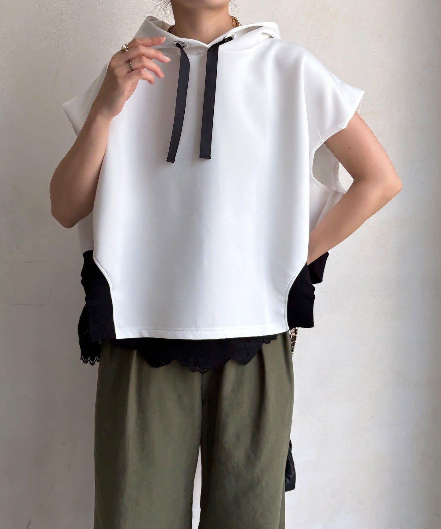 針織連帽套頭衫