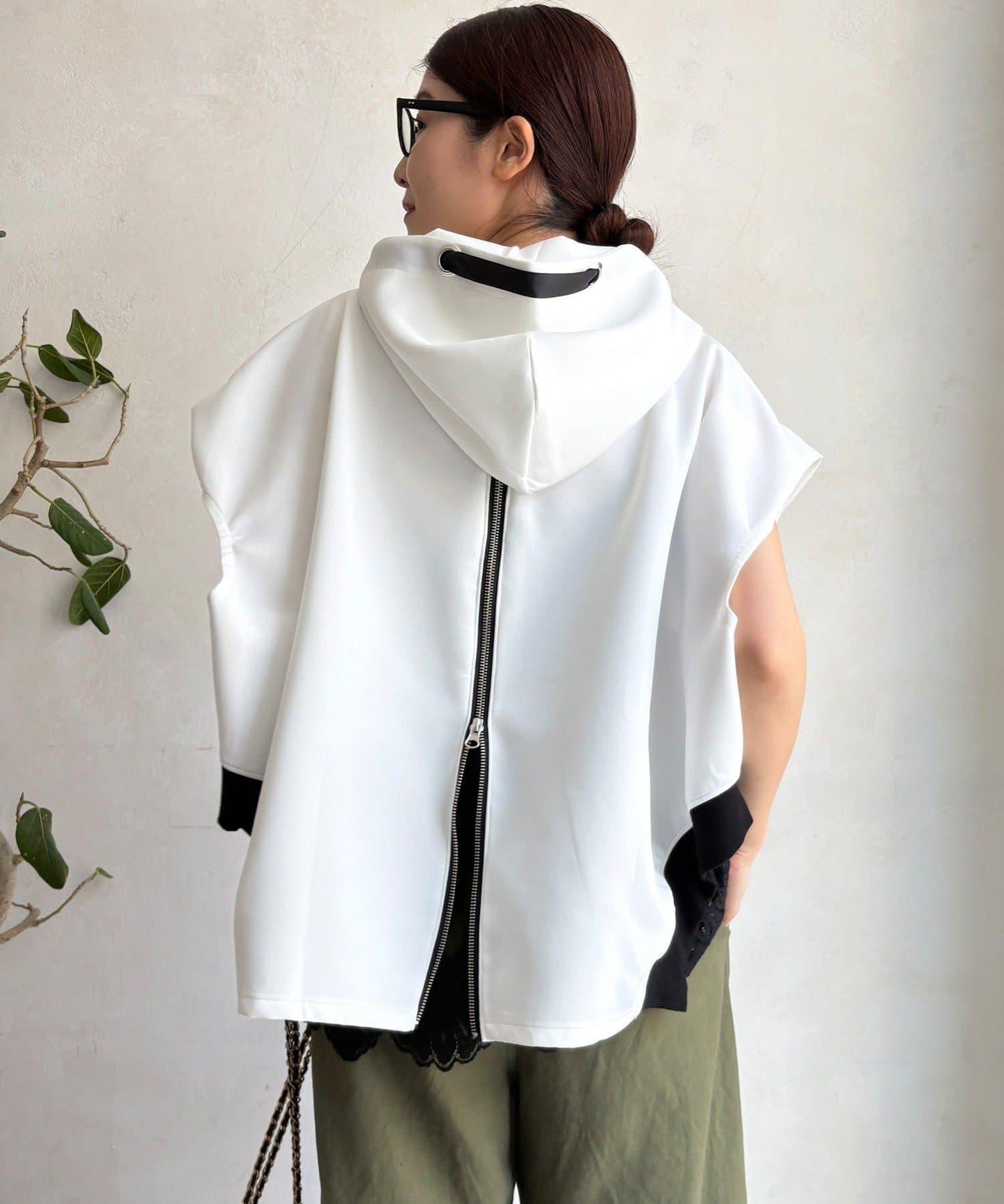 針織連帽套頭衫