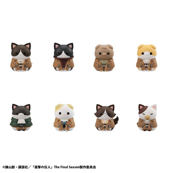 《進擊的巨人》_MEGA CAT PROJECT 進擊的喵喵 調查兵團集合喵!【BOX/8個裝】