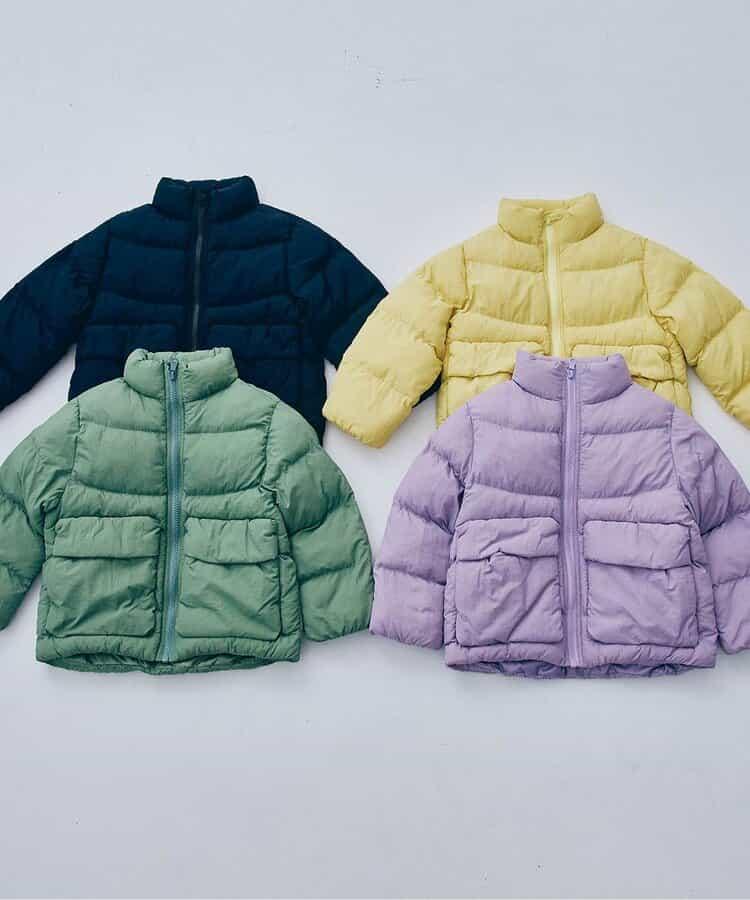 蓬鬆中棉立領羽絨服