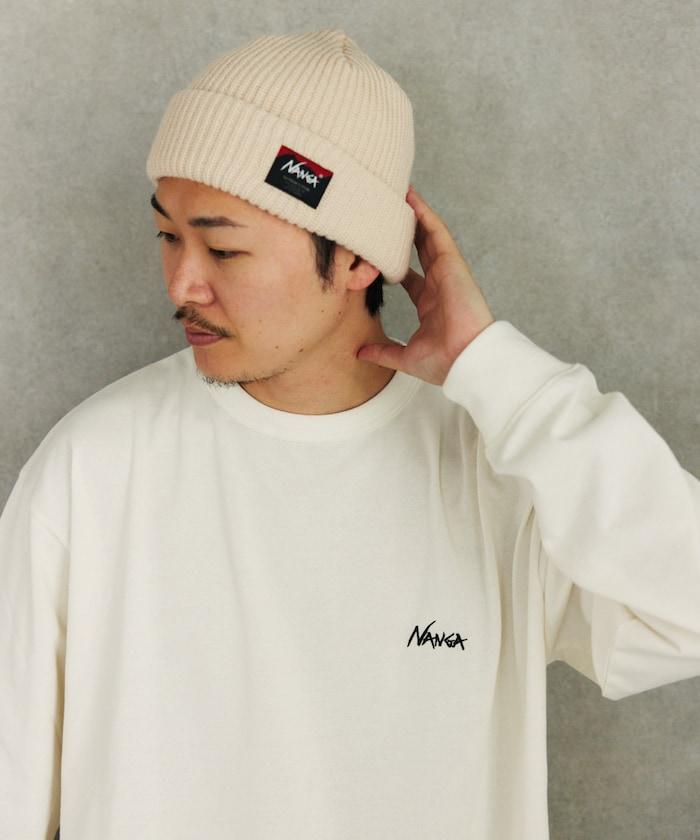 刺繡ECO HYBRID LOGO長袖T恤 環保混紡寬鬆版型長袖刺繡T恤