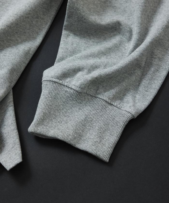 刺繡ECO HYBRID LOGO長袖T恤 環保混紡寬鬆版型長袖刺繡T恤