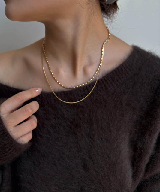 【SAKURA企畫】防過敏雙層鏈磁吸項鍊