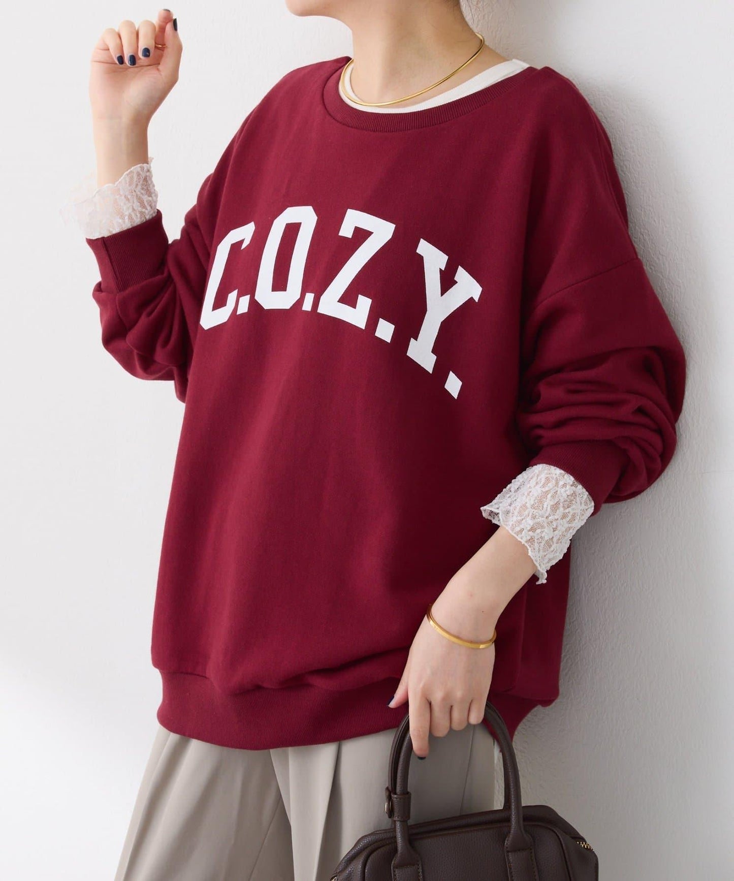 【前後兩種穿法】COZY標誌衛衣