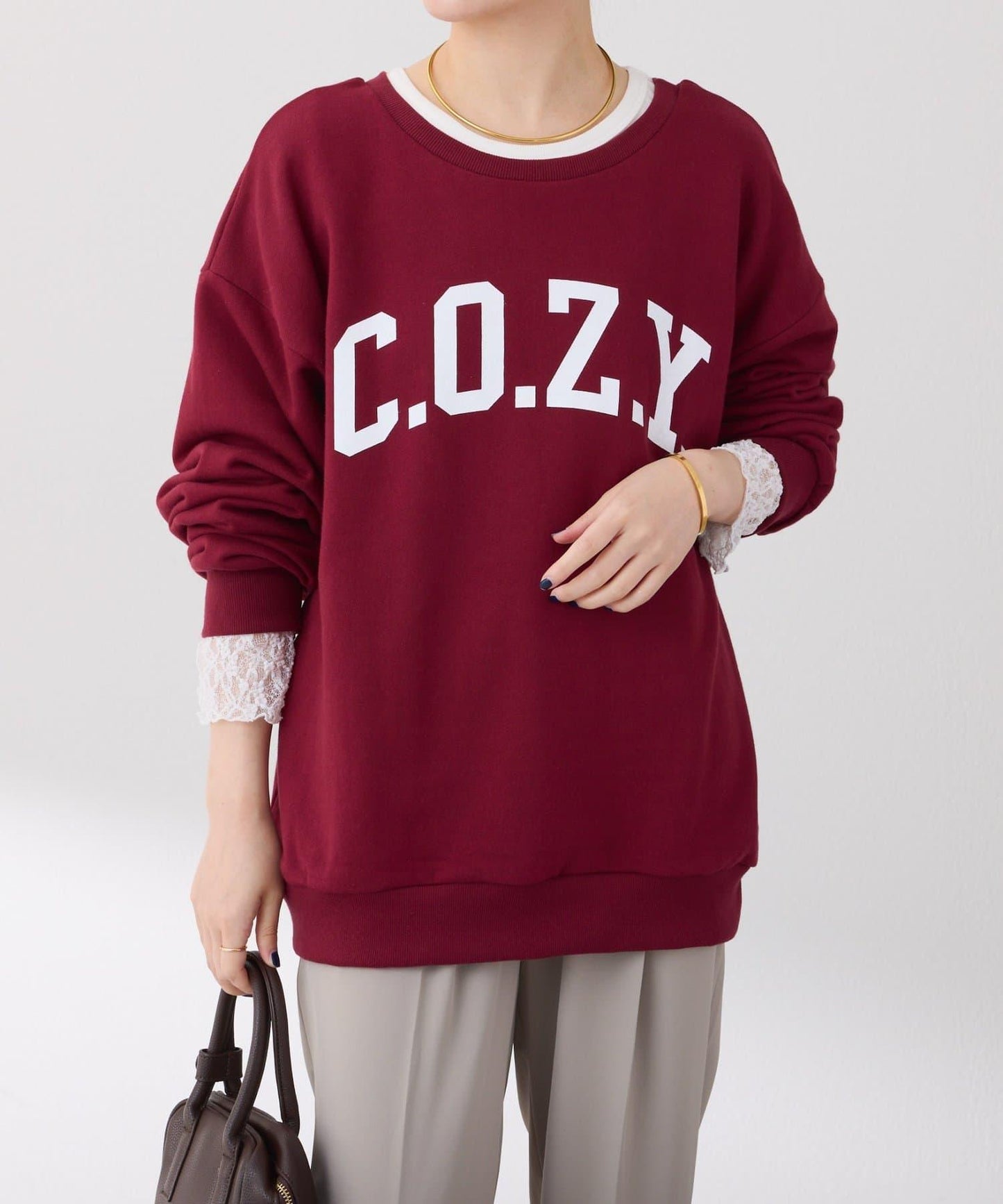 【前後兩種穿法】COZY標誌衛衣