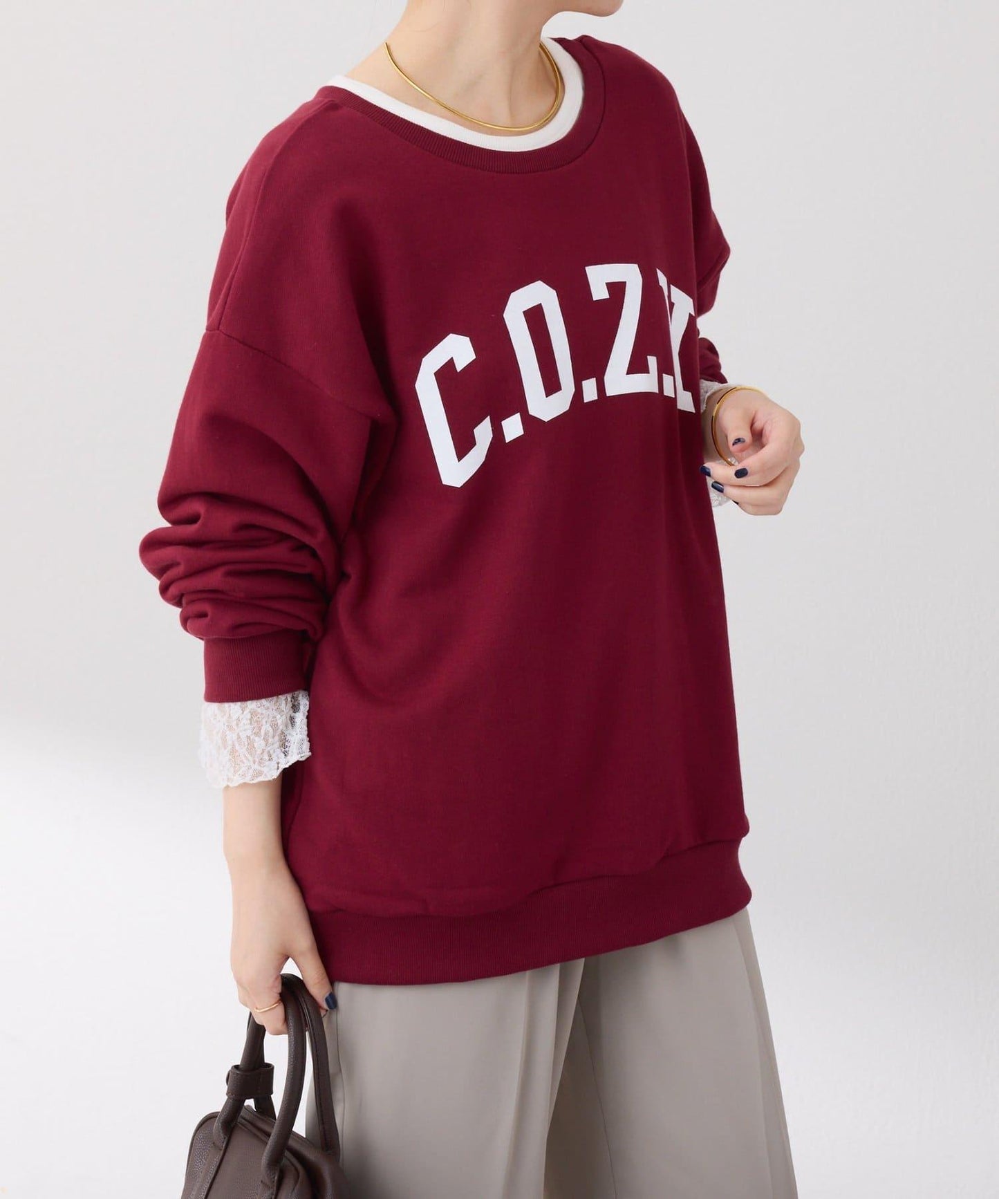 【前後兩種穿法】COZY標誌衛衣