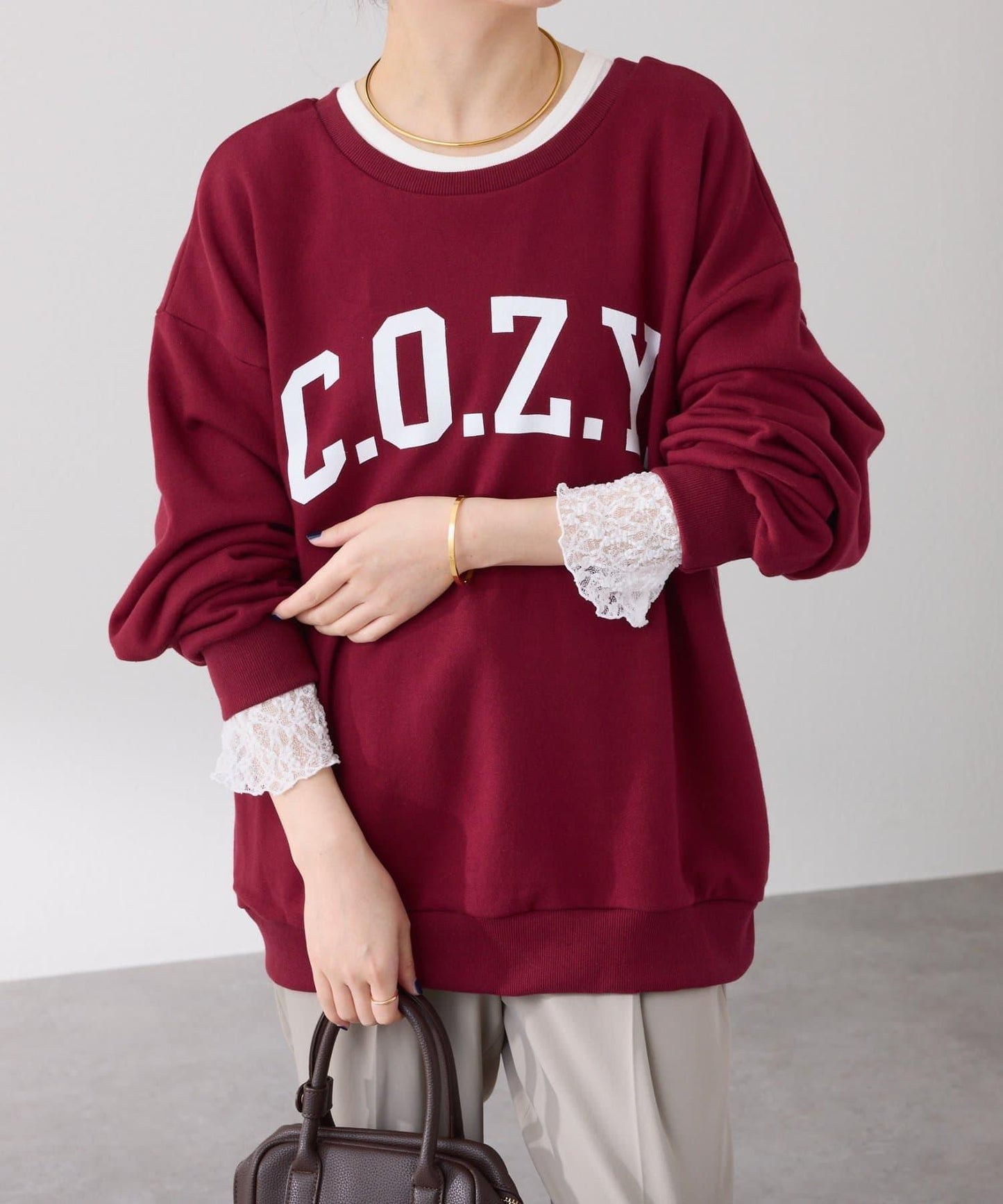 【前後兩種穿法】COZY標誌衛衣