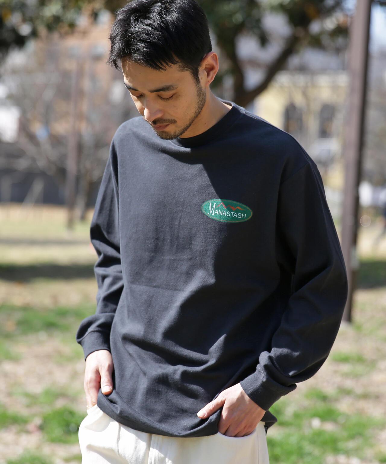 MANASTASH HEMP 長袖T恤 ORIGINAL LOGO